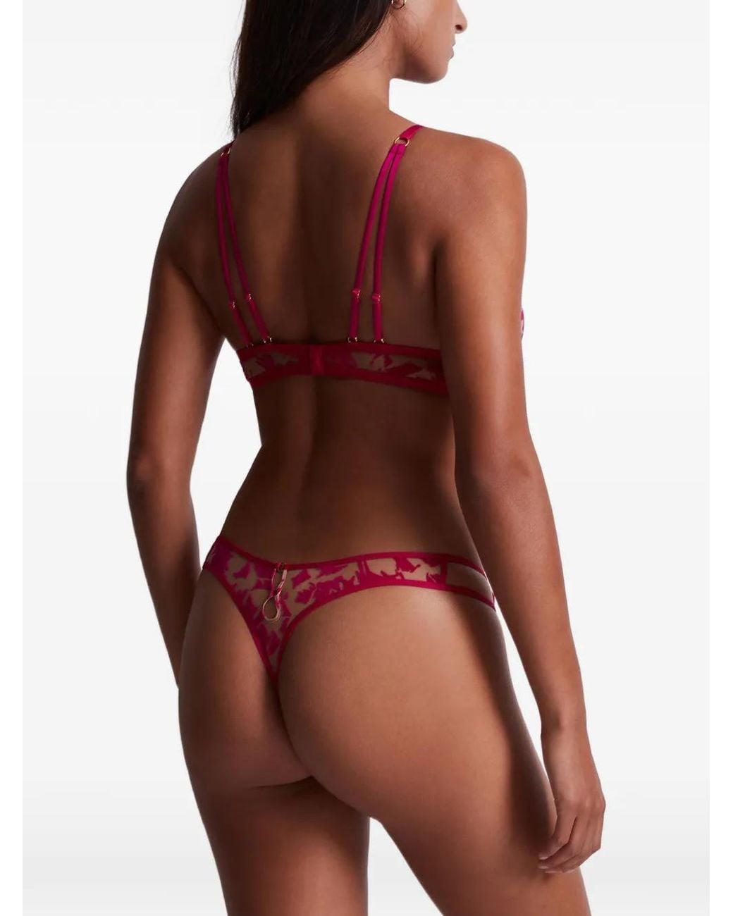 Aubade Red Wild Vibration Thong