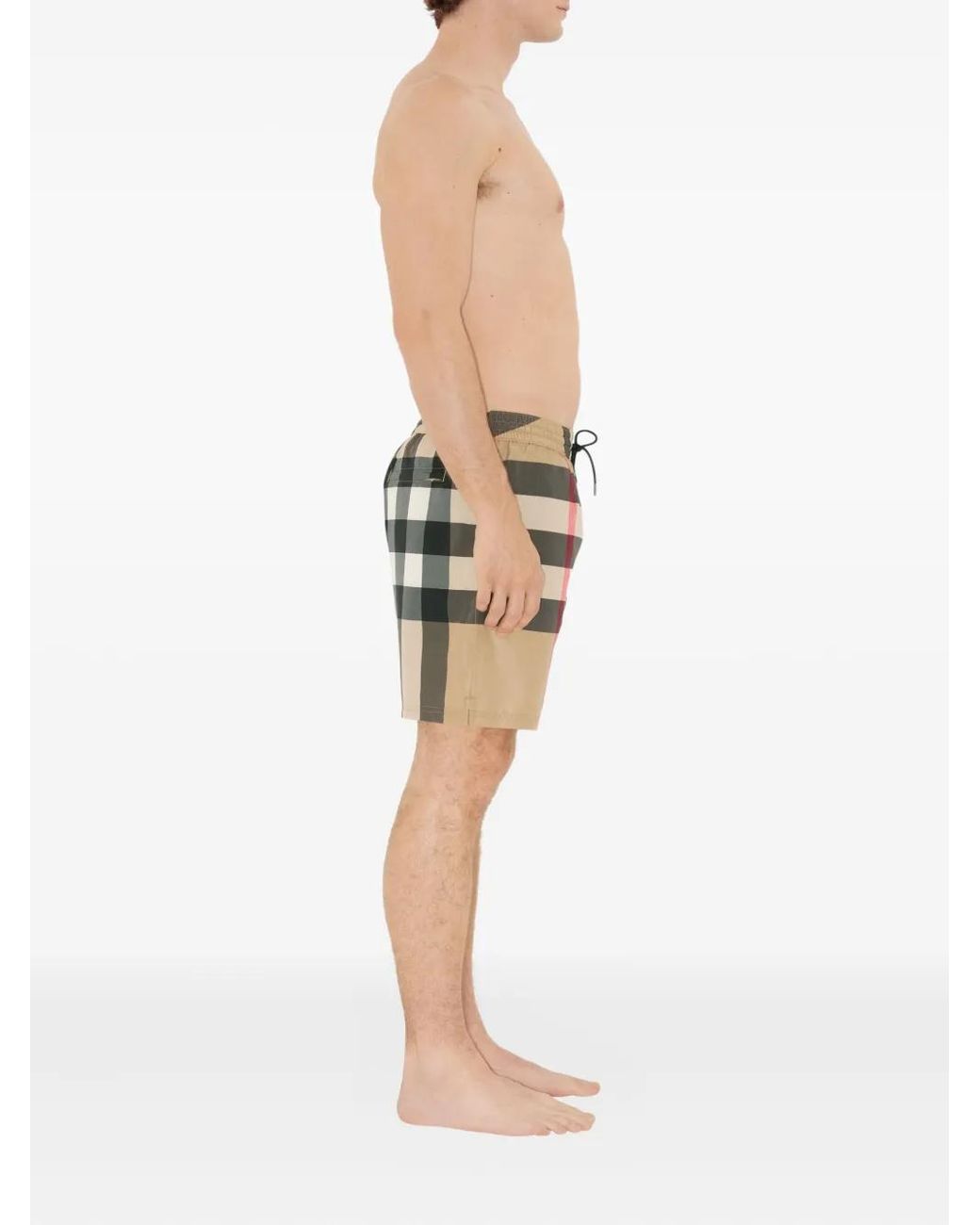 Burberry Natural Check Swim Shorts for men