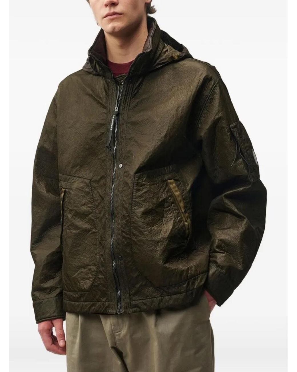 C P Company Black Veste Réversible Bi-Face for men
