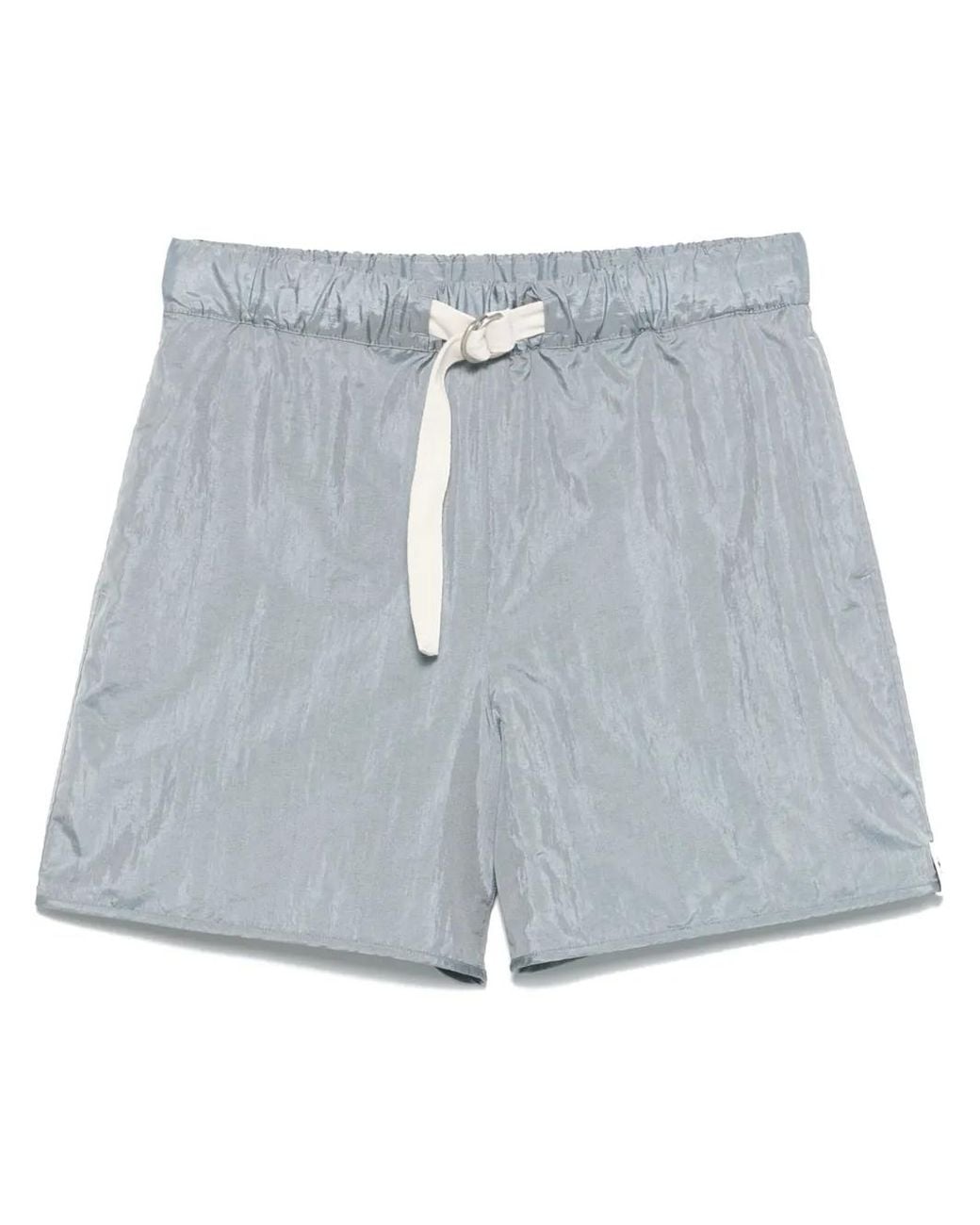Jil Sander Blue Satin Shorts