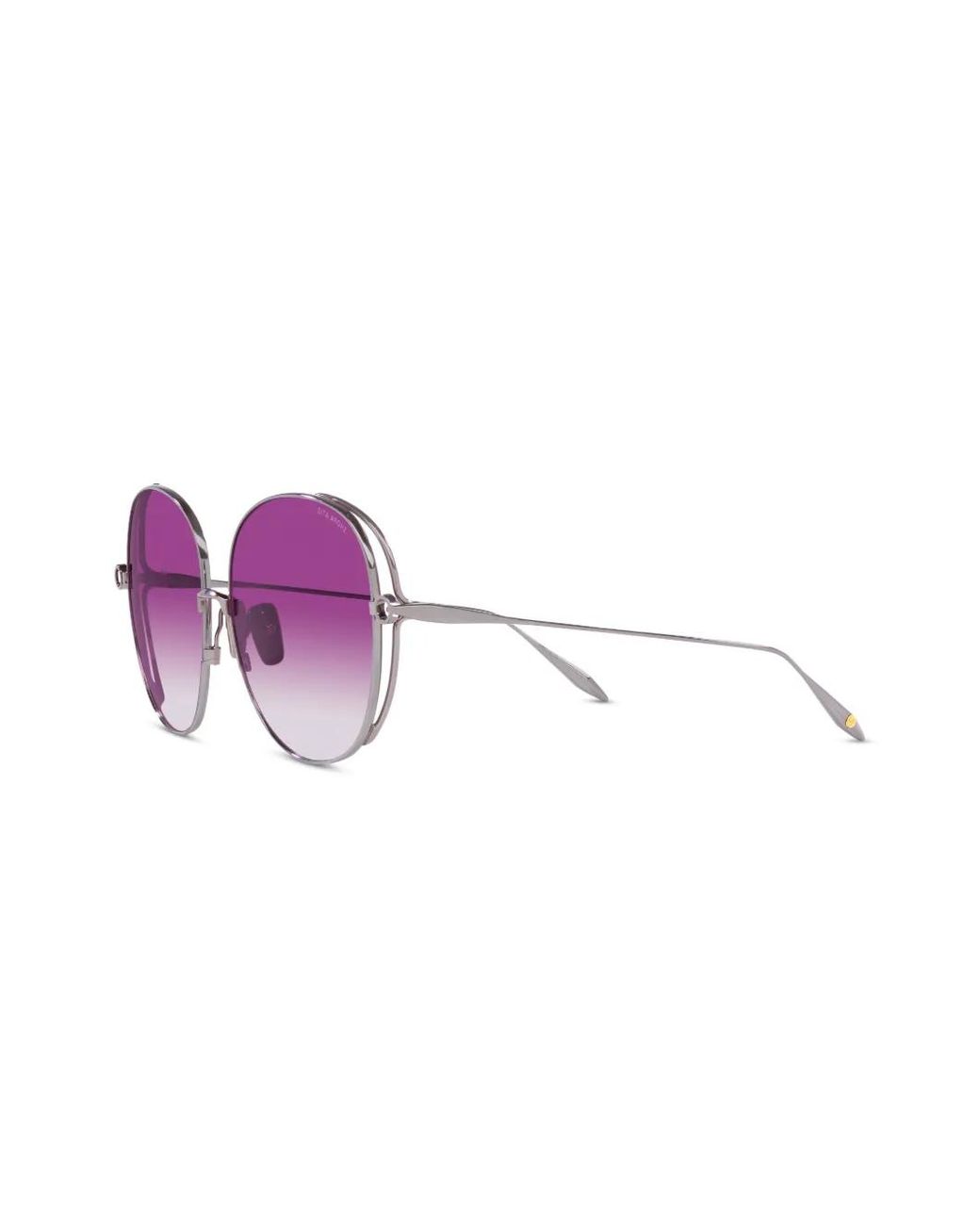 Dita Eyewear Purple Arohz Round-Frame Sunglasses