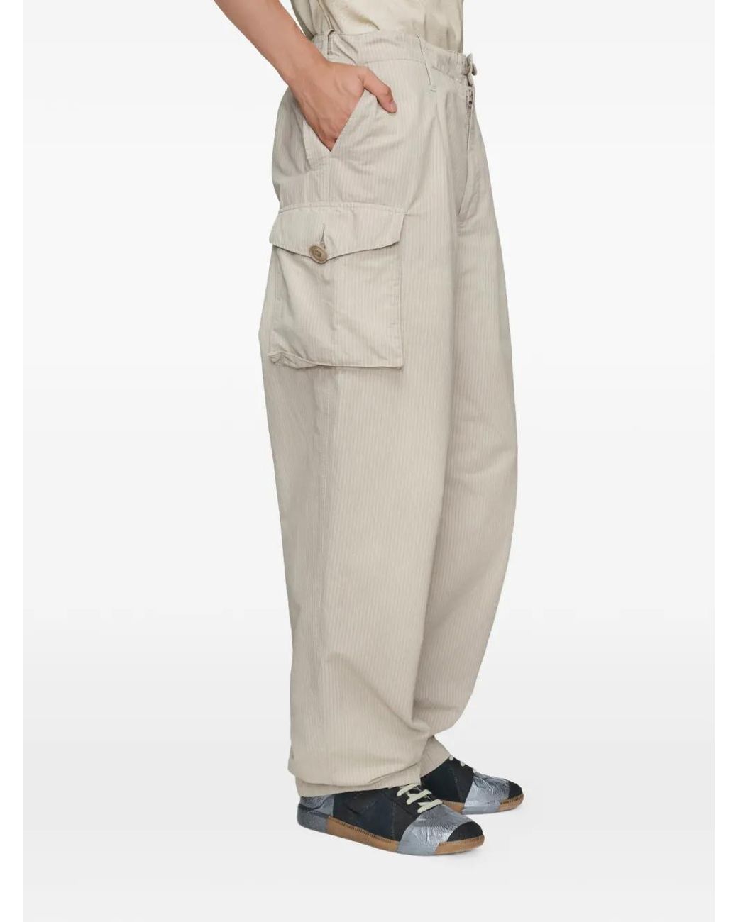 Pantalones con bolsillos cargo Maison Margiela de hombre de color Natural