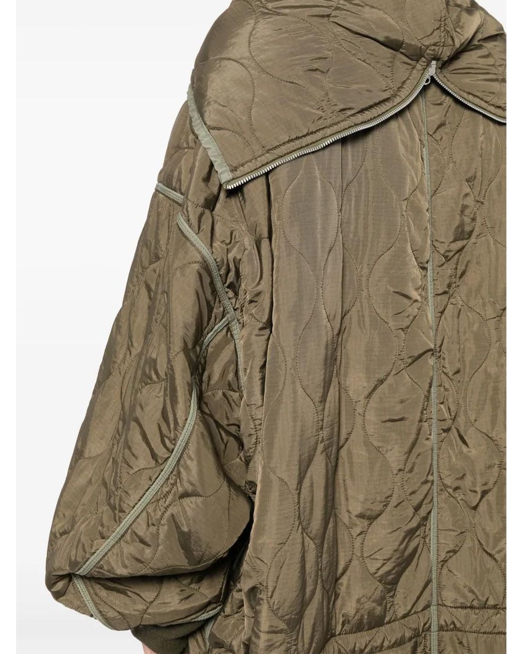 Maison Mihara Yasuhiro Green Oversized Military Coat for men