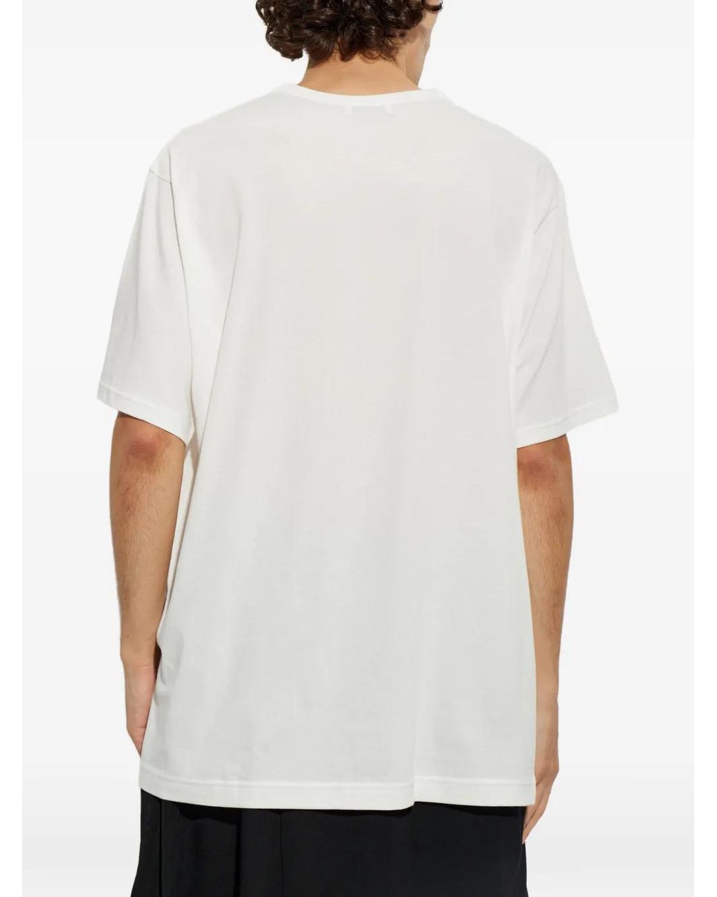 Yohji Yamamoto White Crew-Neck T-Shirt for men