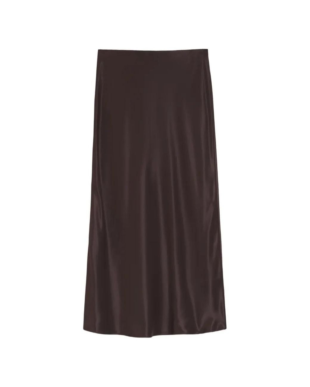 Boss Brown Midi-Length A-Line Skirt