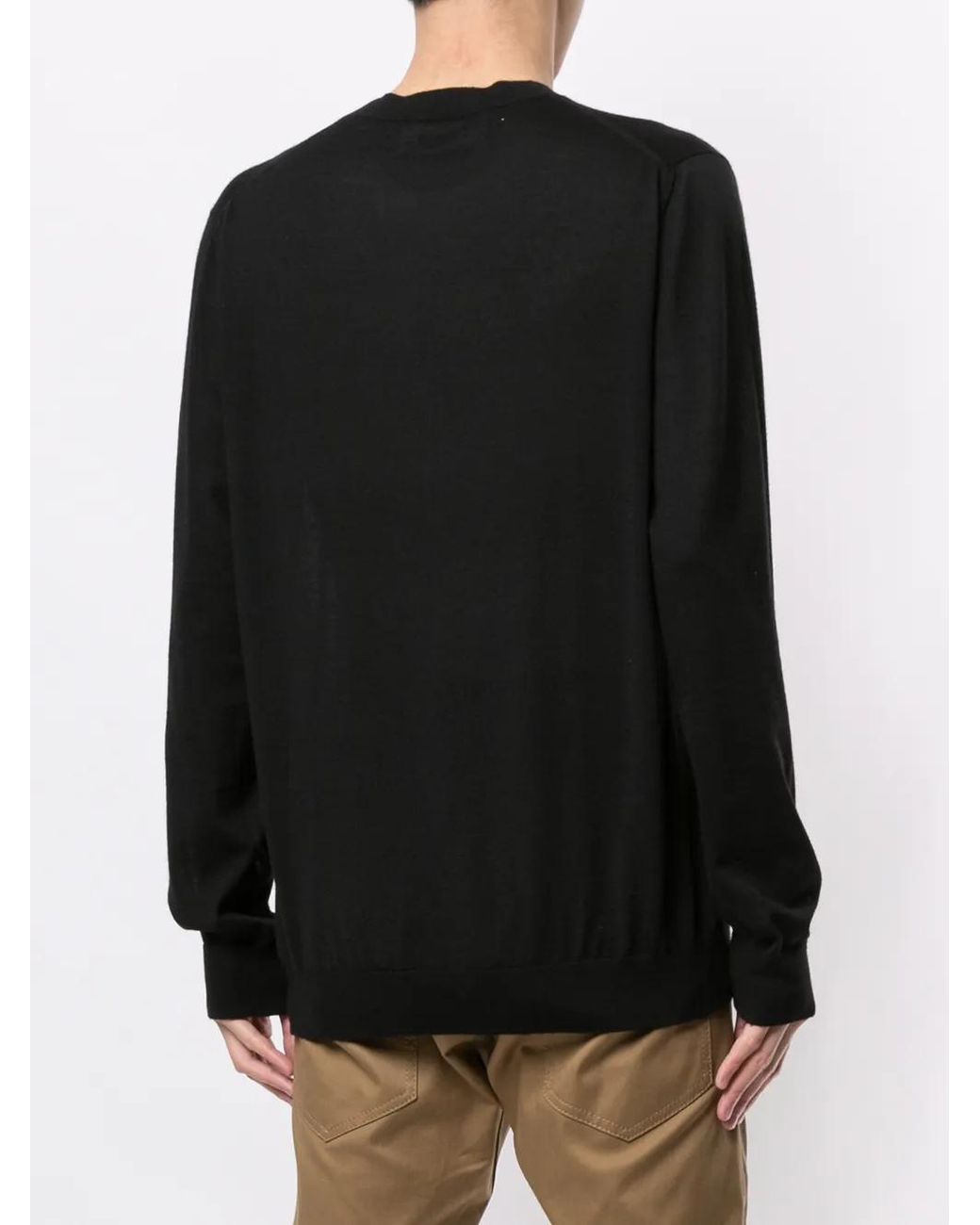 DSquared² Fein Gestrickter Pullover in Black für Herren
