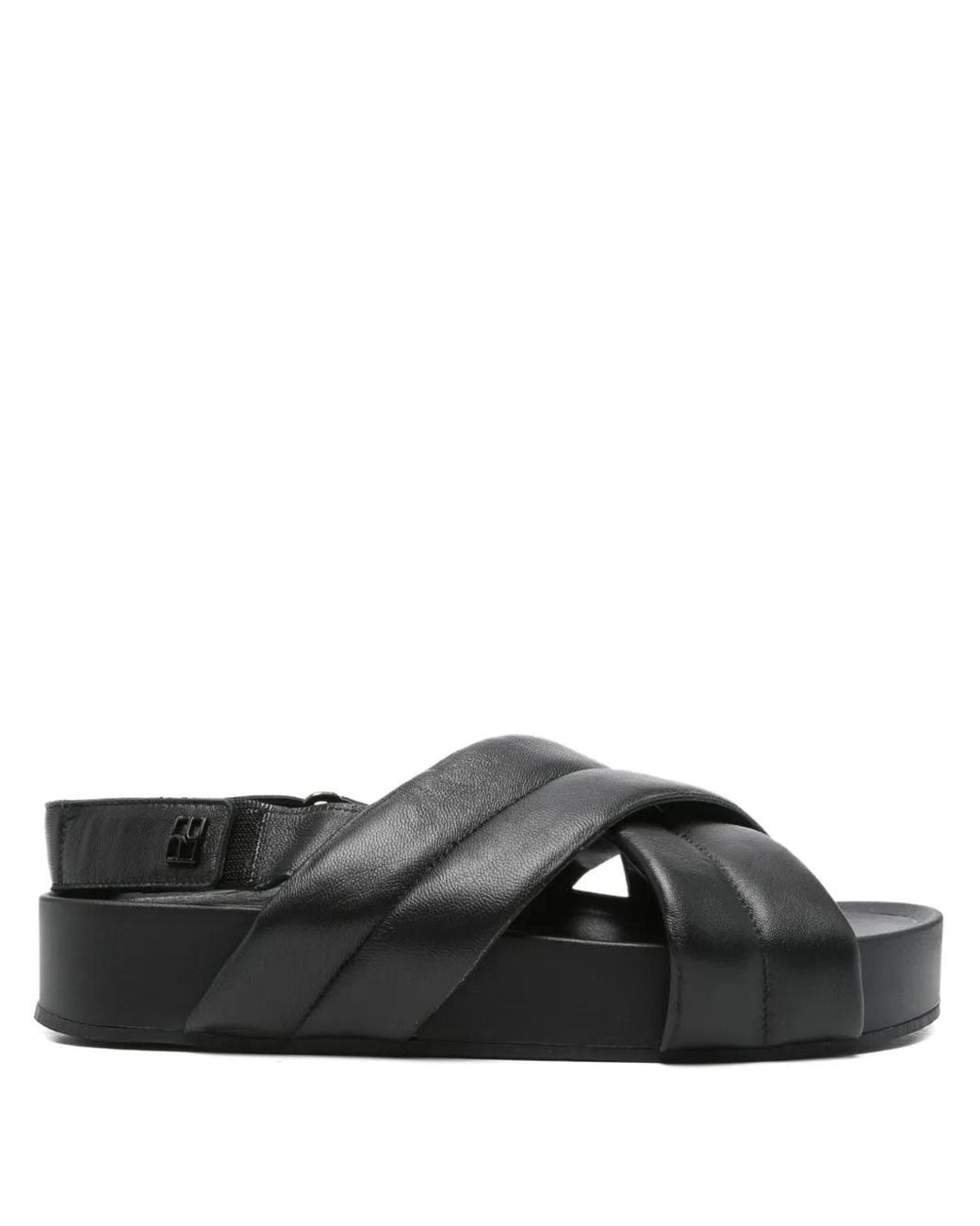 Högl Black Crossover-Straps Sandals