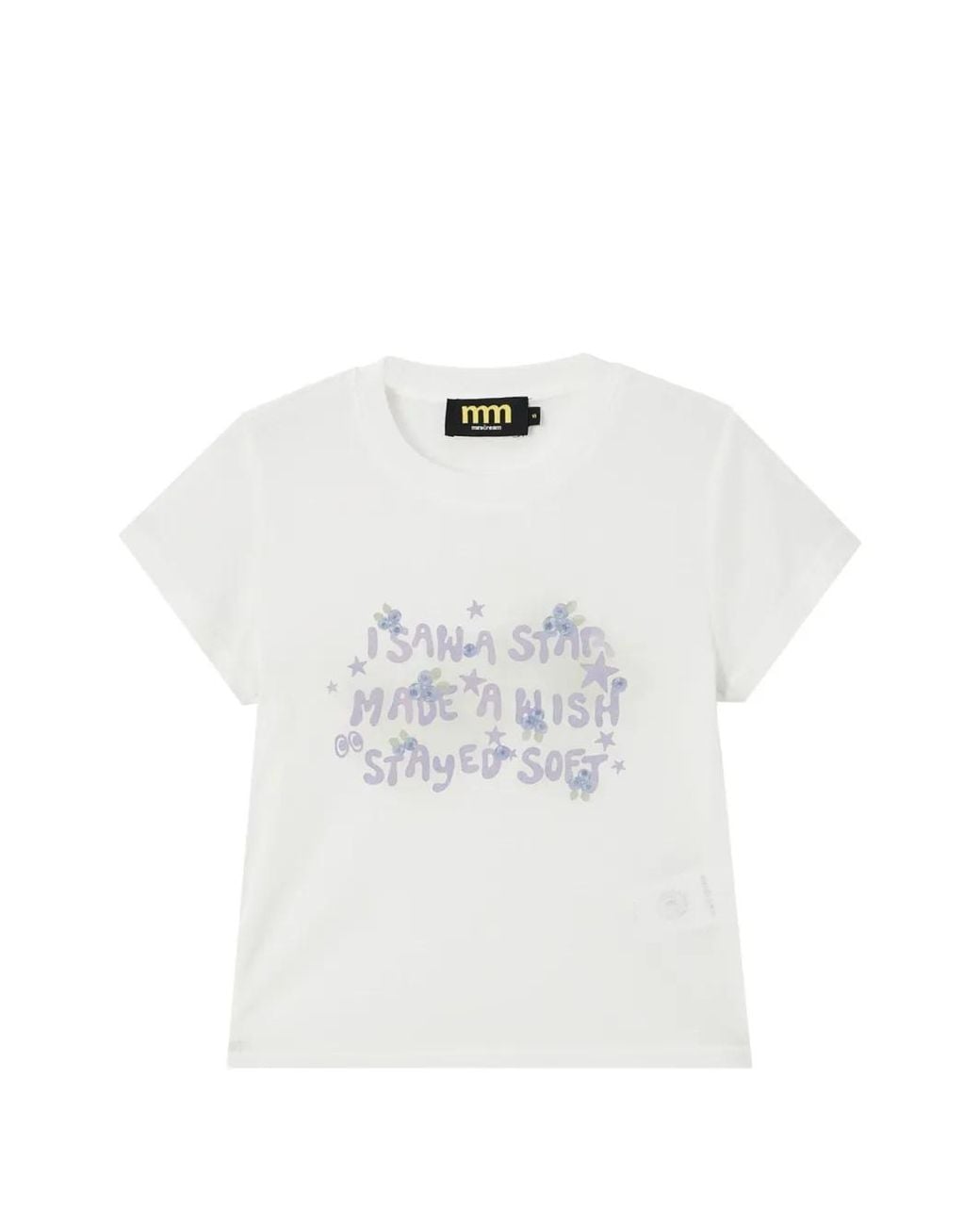 Mini Cream White Graphic-Print Short-Sleeve T-Shirt