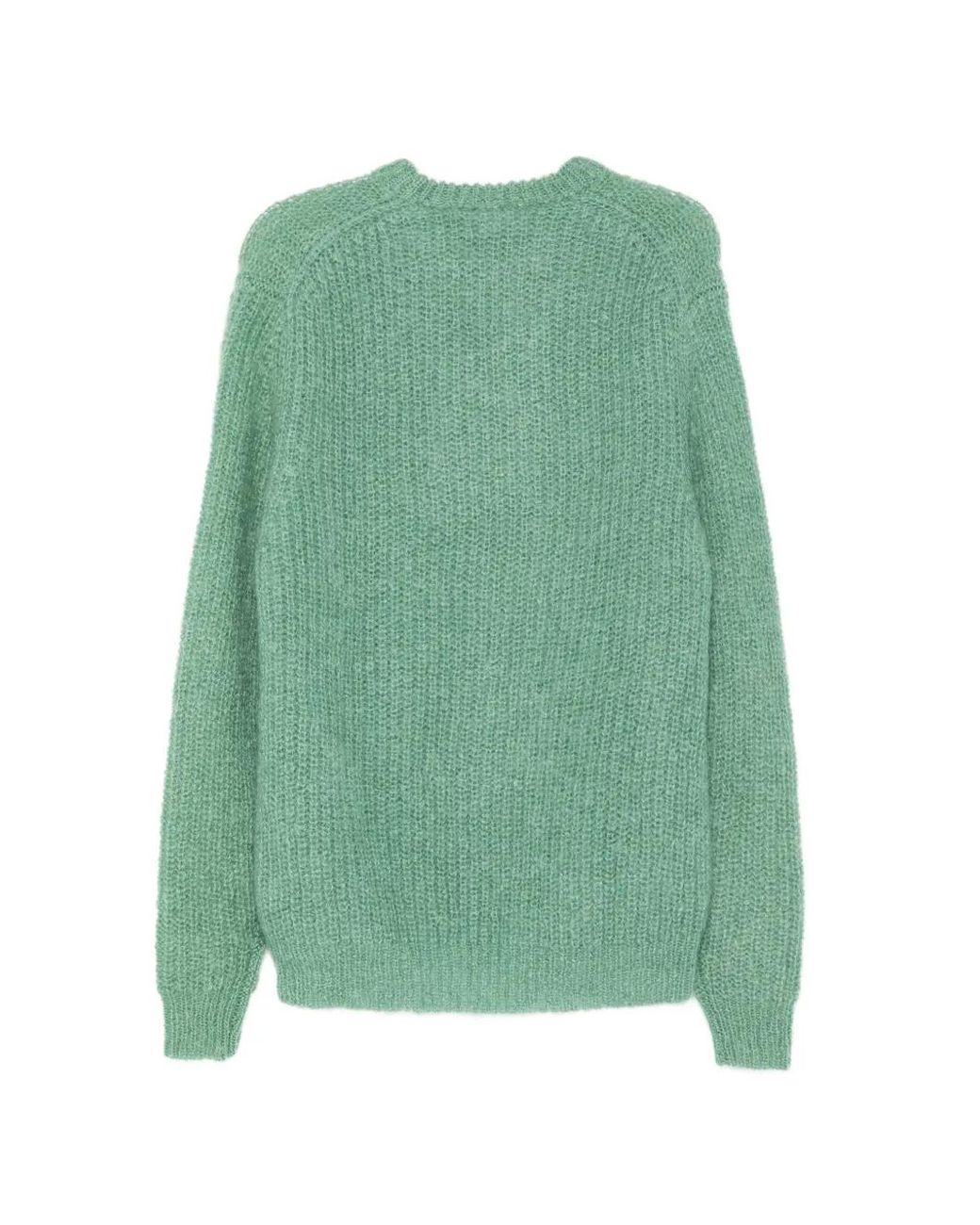 Aspesi Green Pull En Maille Épaisse for men
