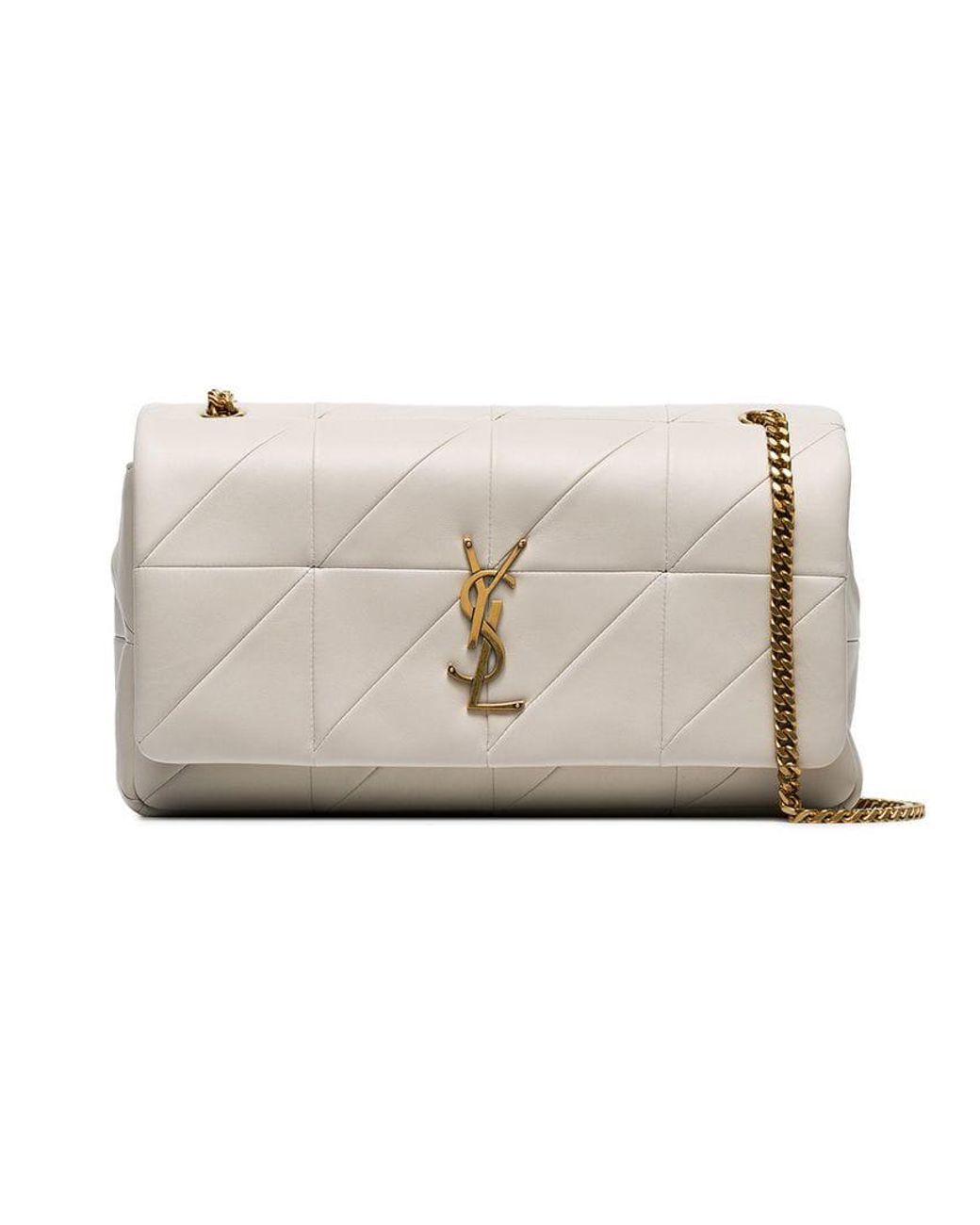 Saint Laurent Jamie Medium Shoulder Bag in White | Lyst