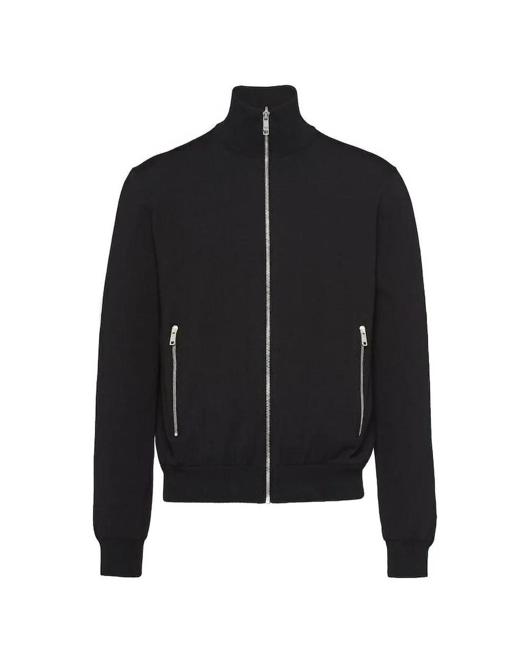 Prada Black Re-Nylon Reversible Cardigan for men