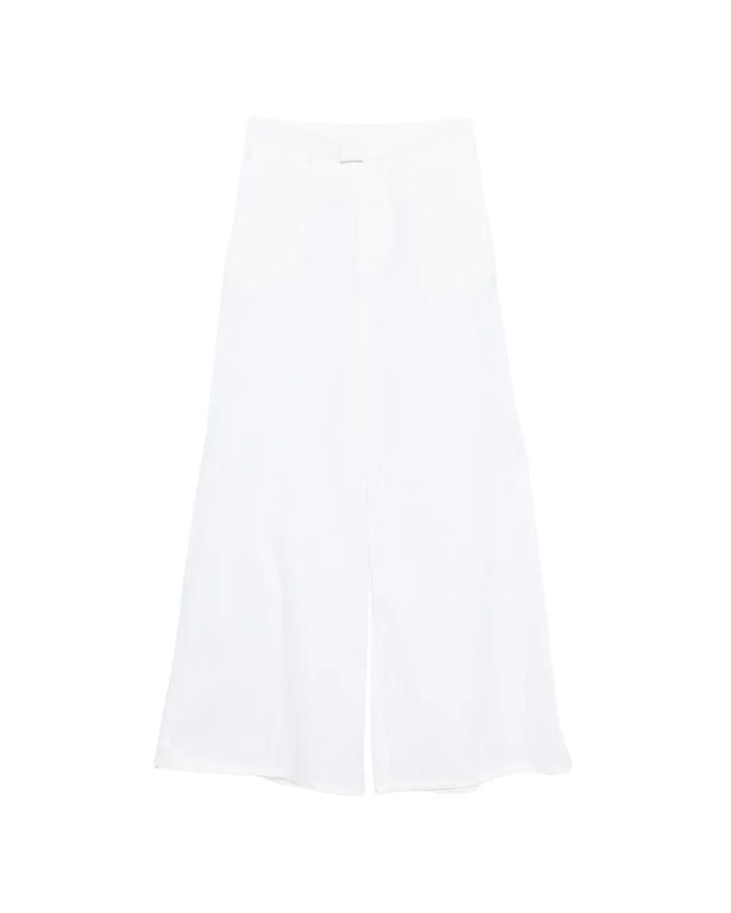 Berwich White Wide-Leg Trousers