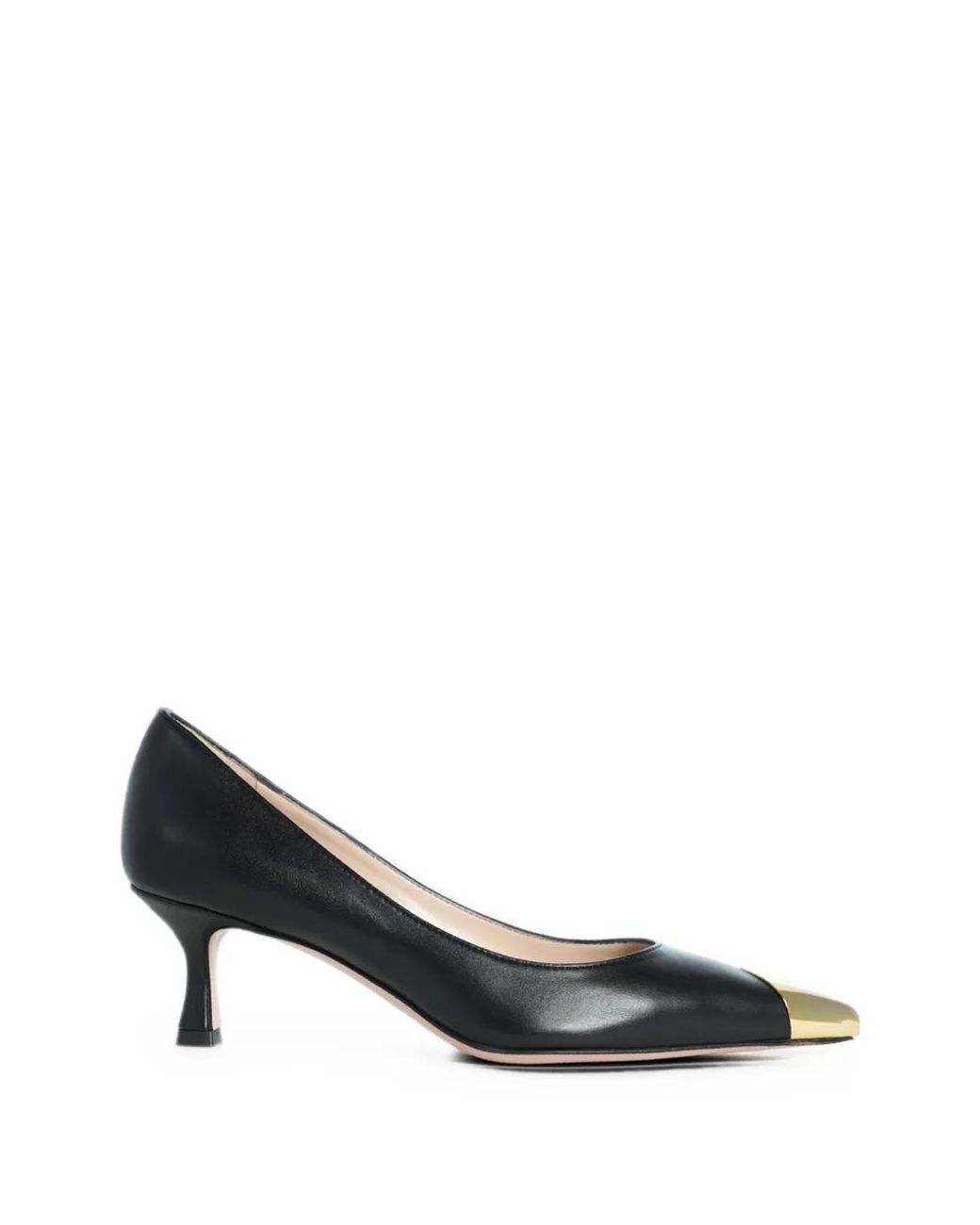 Roberto Festa Black Tortuga Cap-Toe Heeled Pumps
