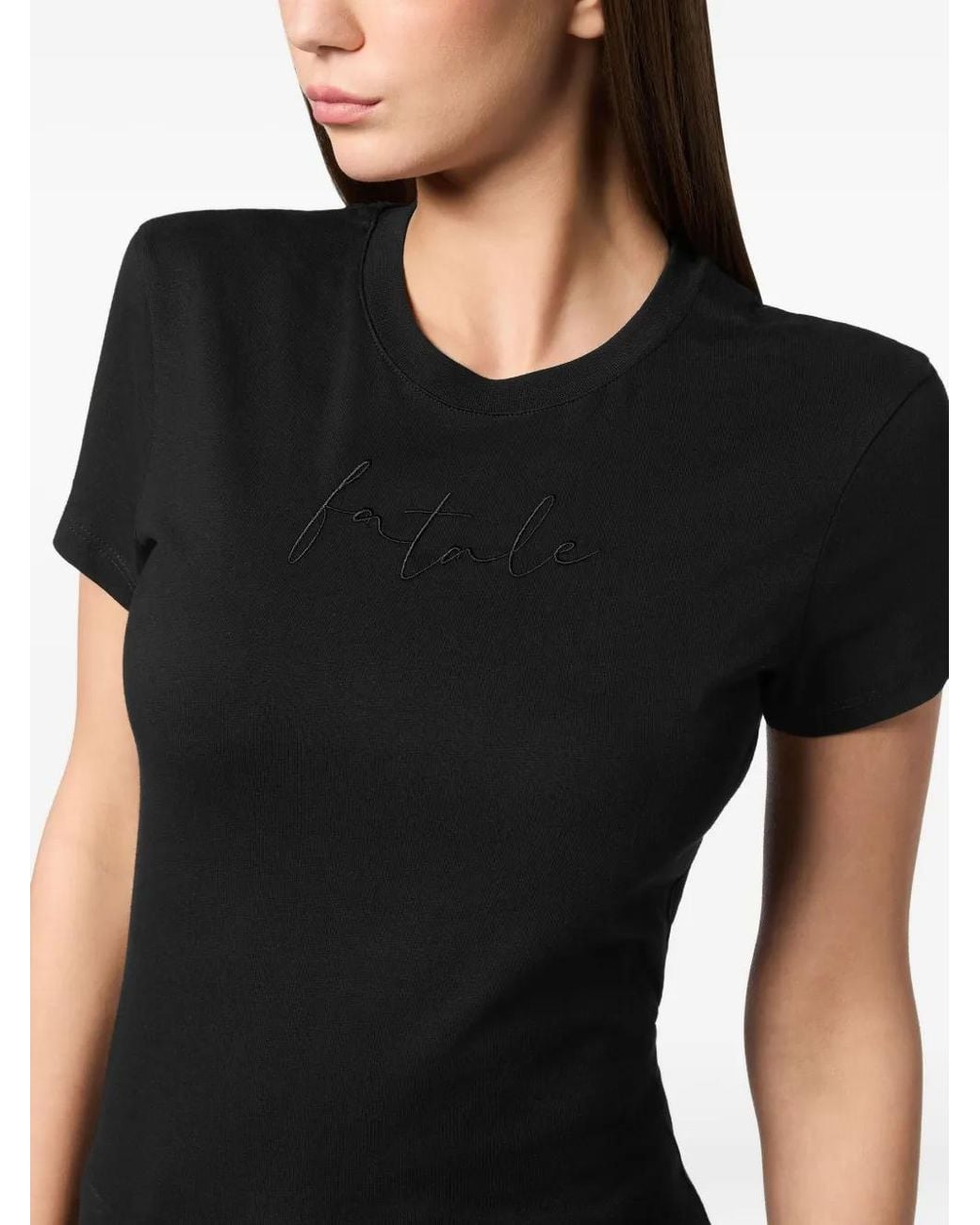 Philipp Plein Black Pure Fit T-Shirt Fatale