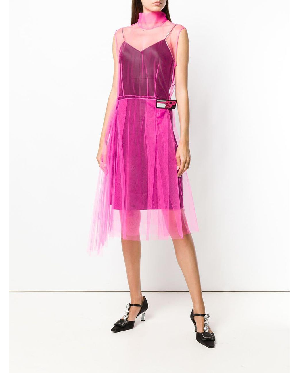 Pink prada dress top