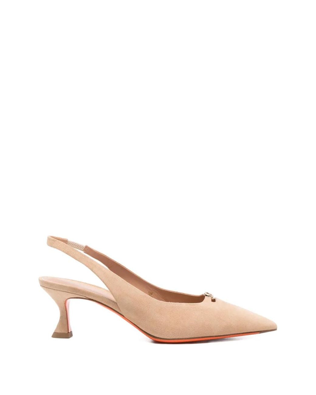 Santoni Pink Suede Pumps