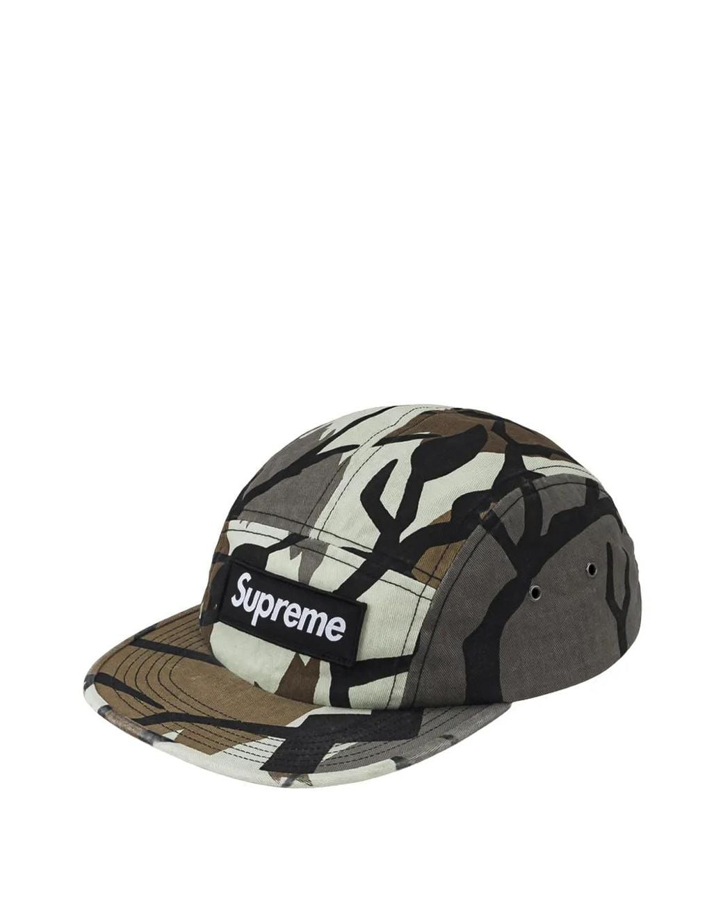 Supreme Black Military Camp Cap for men