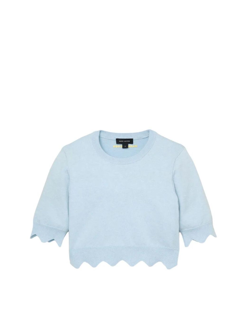 Marc Jacobs Blue Pull Daisy À Bords Festonnés
