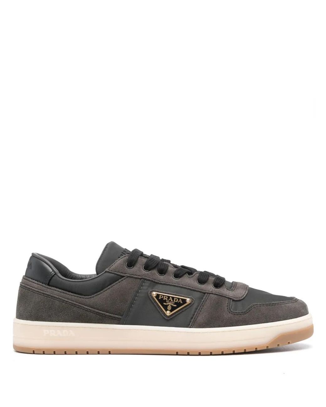 Baskets Downtown Prada pour homme en coloris Gray