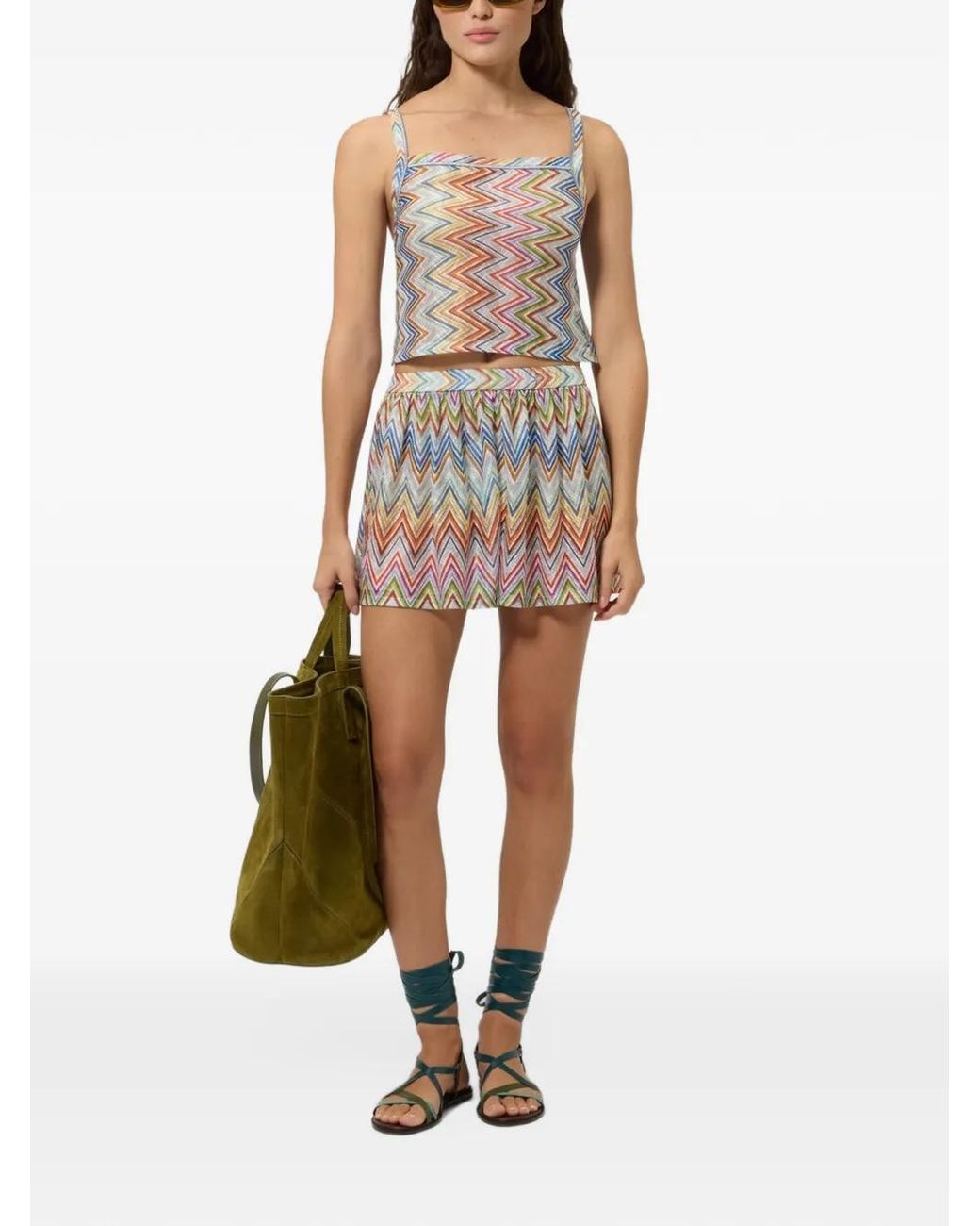 Missoni Gray Haut À Motif Zig-Zag