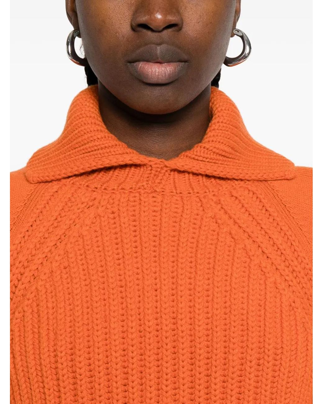 Moncler Orange Turtlenecks