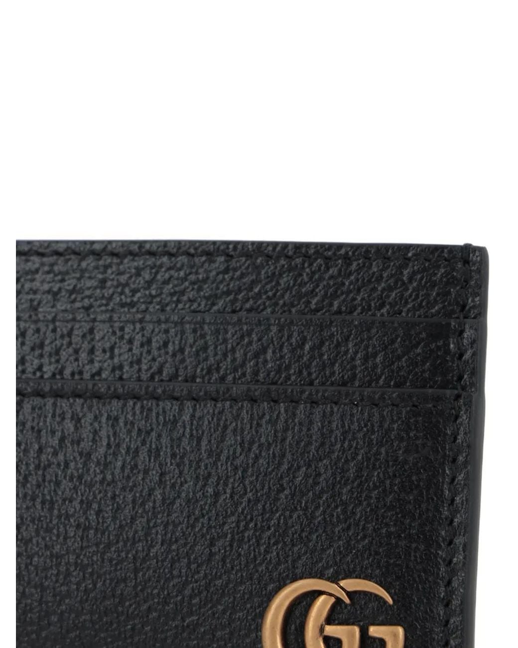 Tarjetero GG Marmont Gucci de hombre de color Black