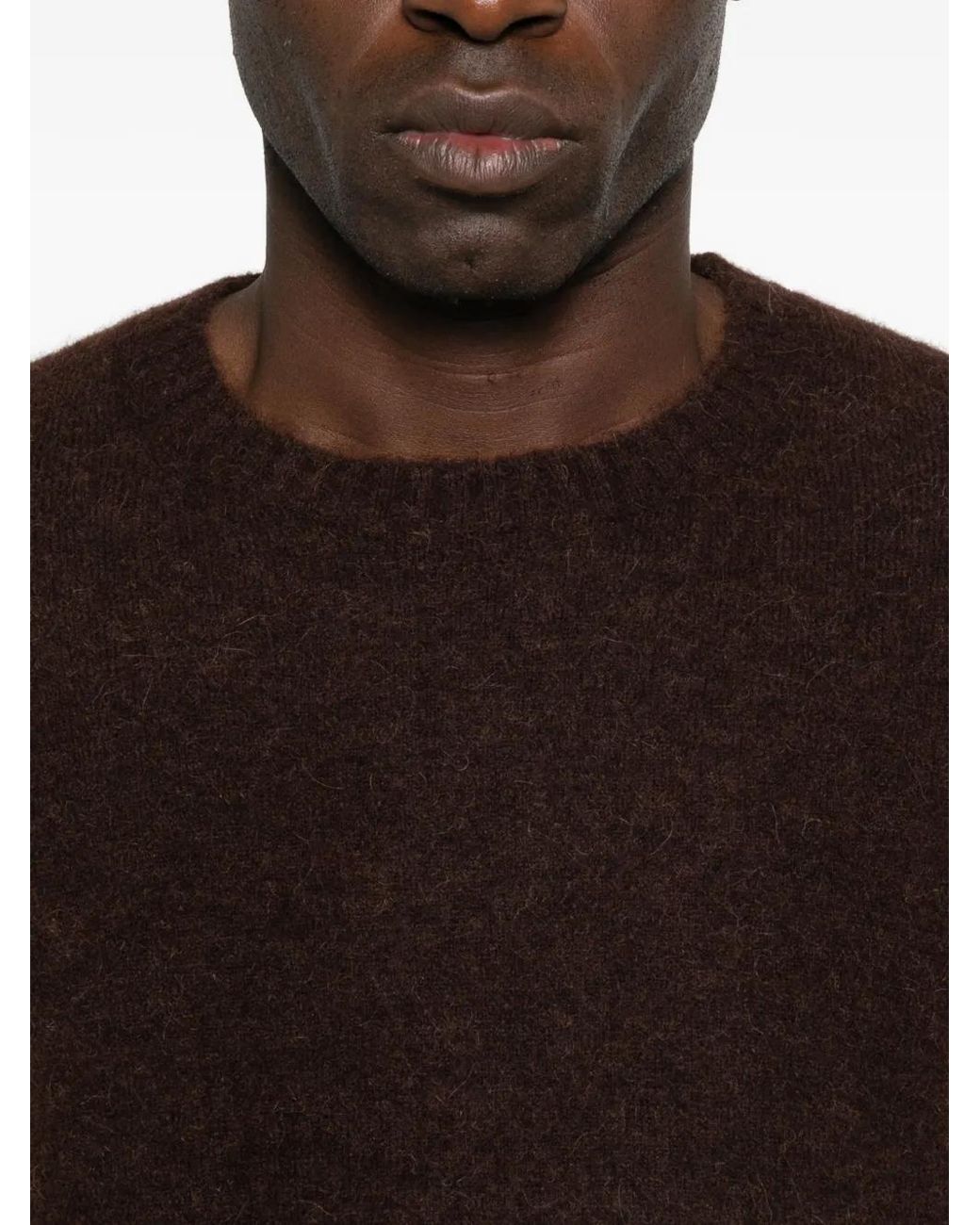 Mc2 Saint Barth Black Round-Neck Knitwear for men