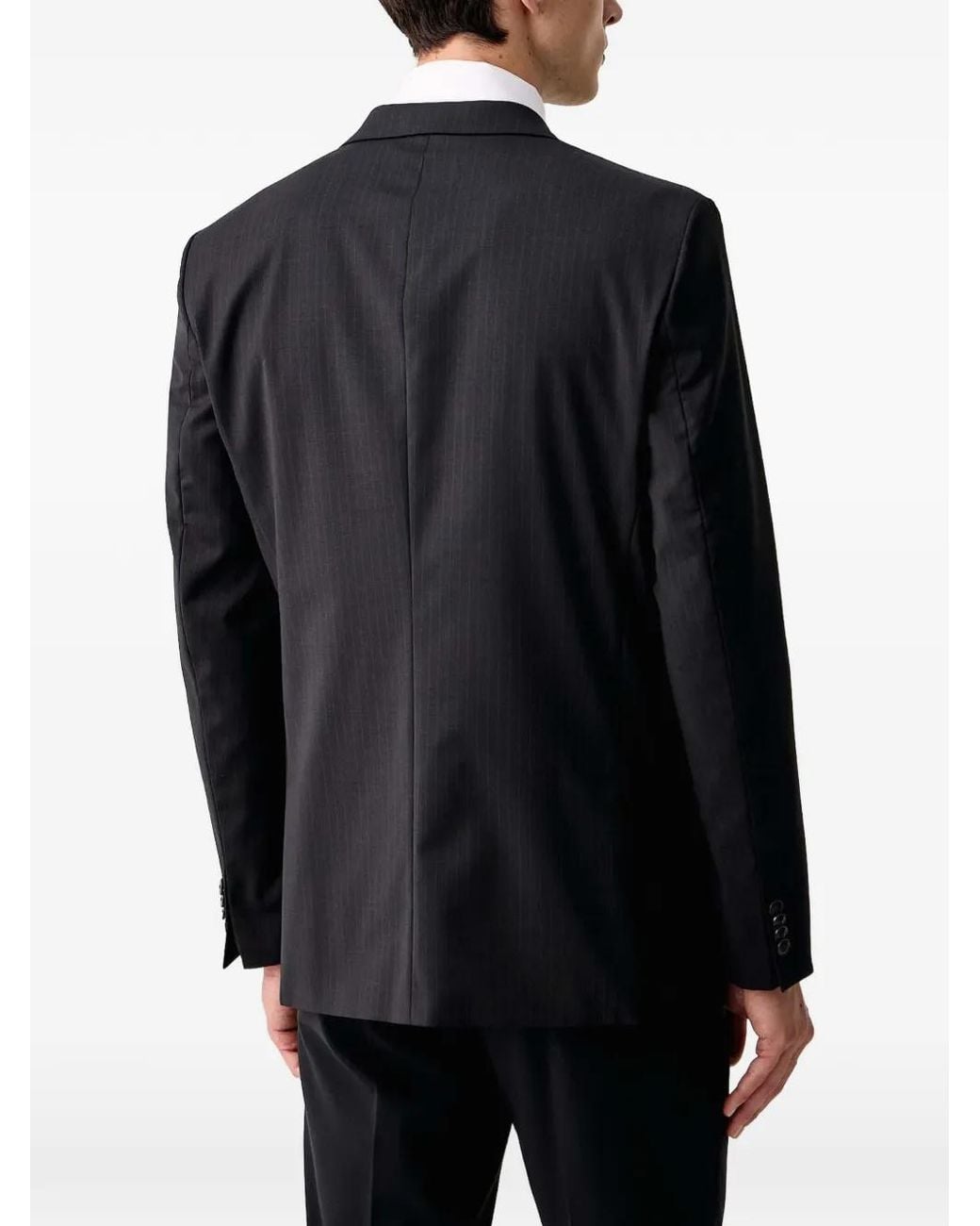 Lindbergh Blue Pinstripe-Patterned Blazer for men