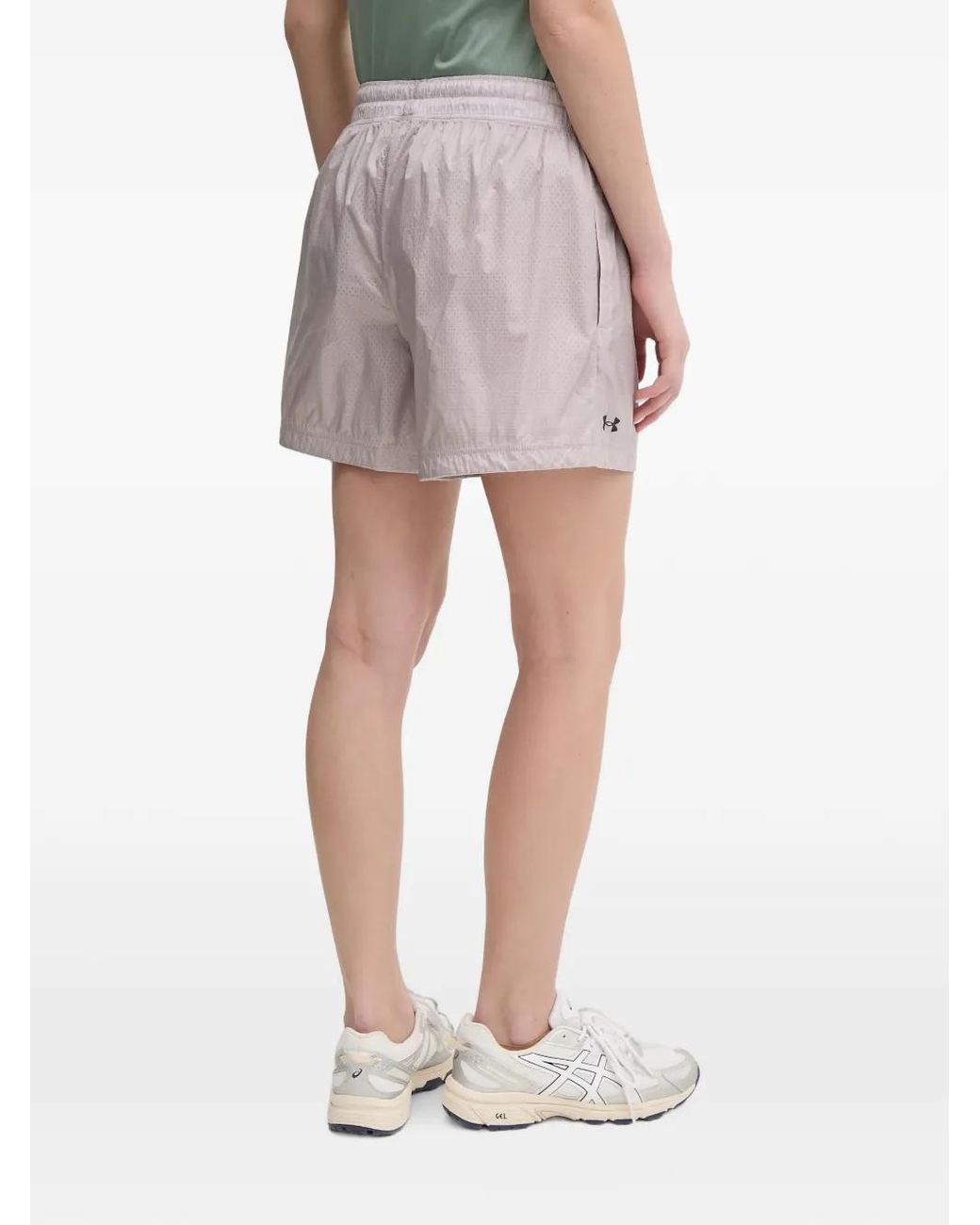 Under Armour White Lined Shorts