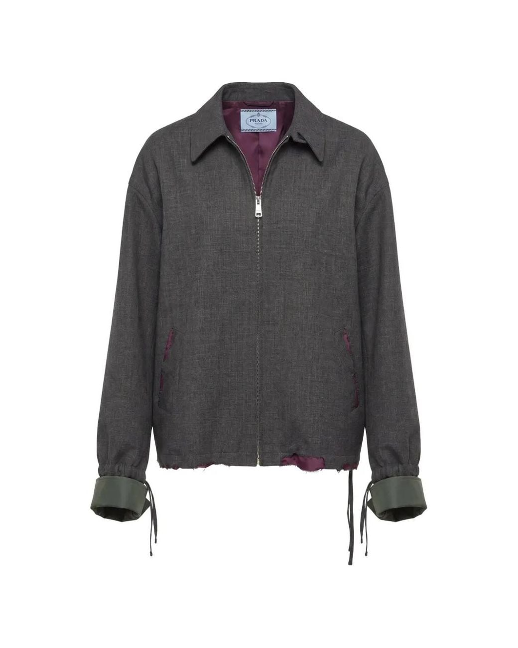Prada Bonded Devoré Jack in het Gray