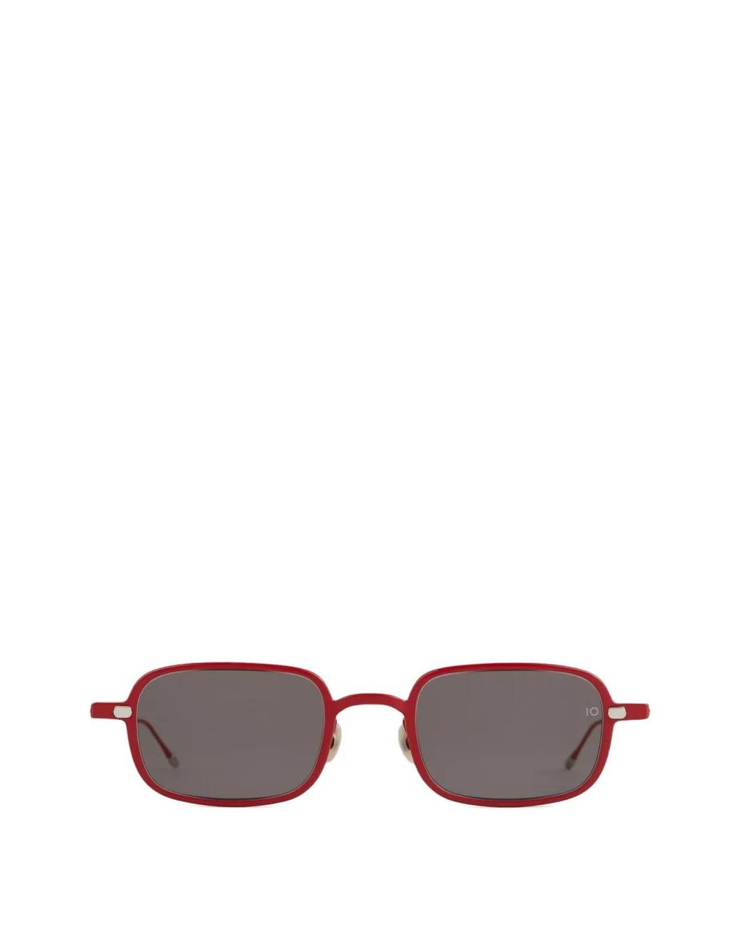 Eyevan 7285 Red Rectangle-Frame Sunglasses for men