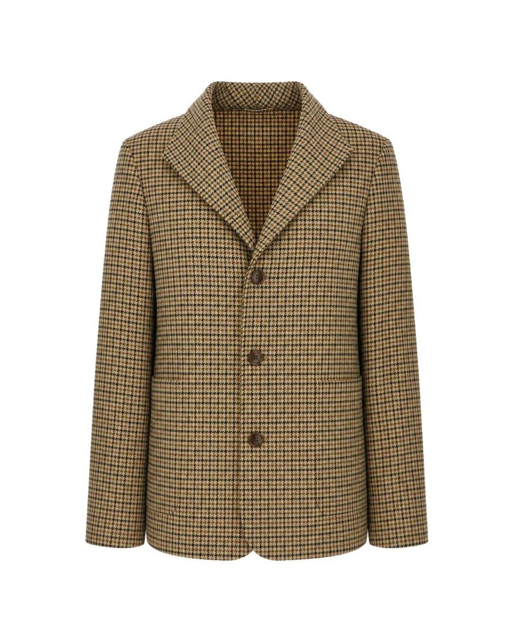 Fortela Green Scotland Check Wool Blazer for men