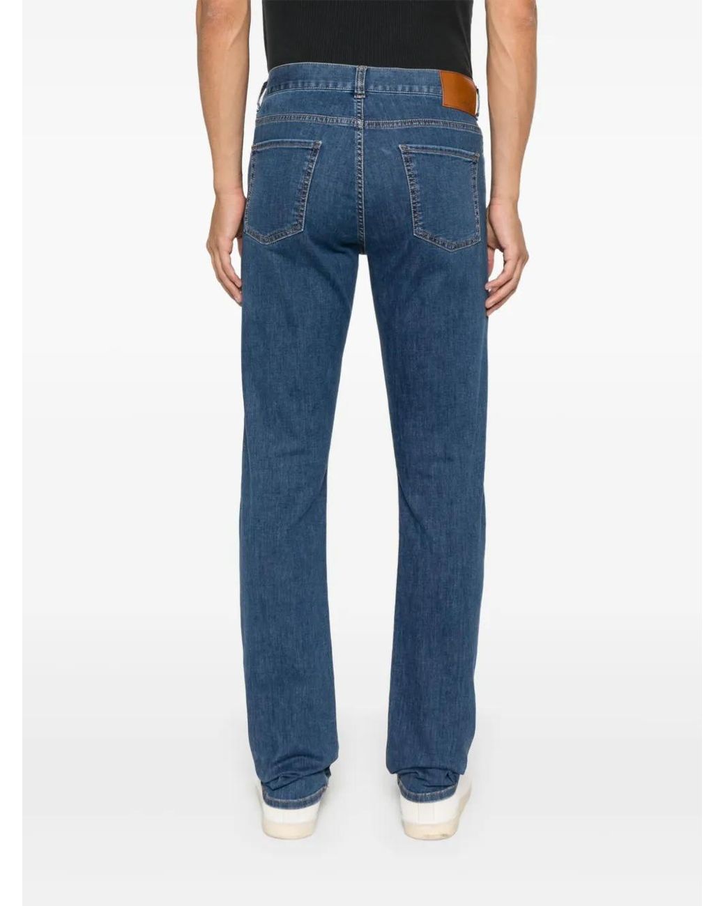 Vaqueros Con Corte Slim Canali de hombre de color Blue