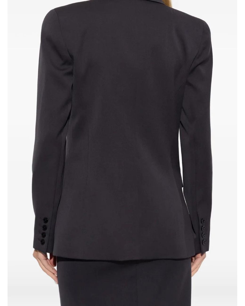 Balmain Blue Single-Breasted Wool Blazer