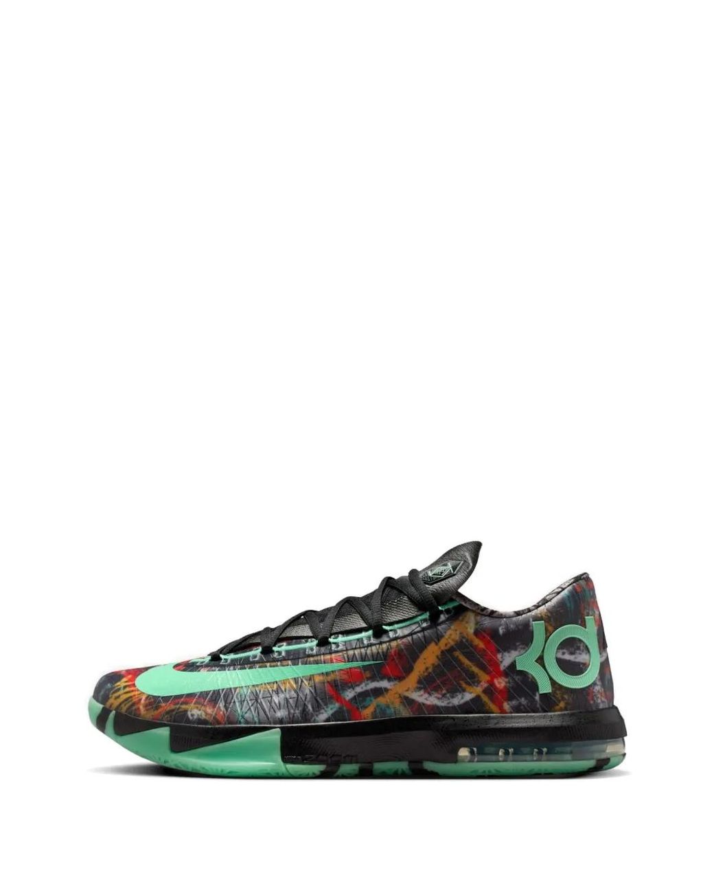 Nike Black Zoom Kd 6 Graphic-Print Sneakers for men