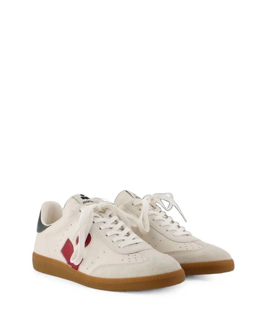 Isabel Marant Pink Bryce Logo-Patch Sneakers