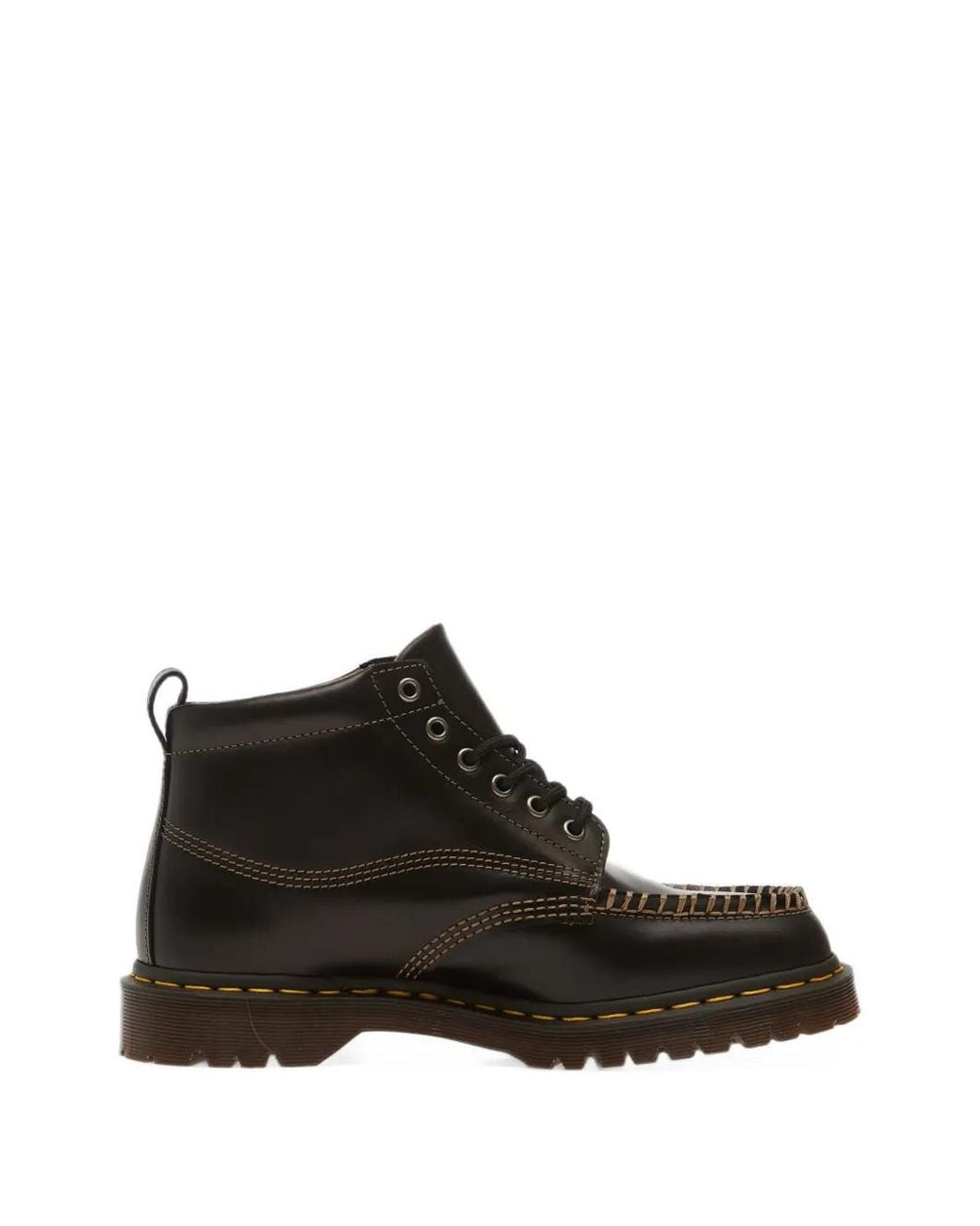 Dr. Martens Black Lowell Chukka Whipstitch-Detail Boots