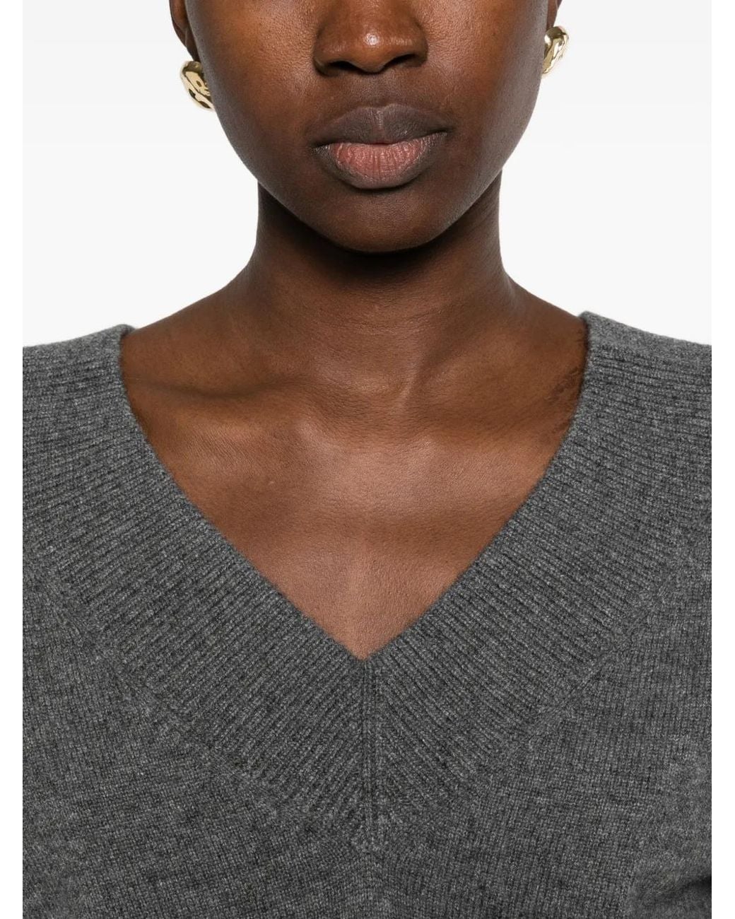 Tom Ford Black V-Neck Long-Sleeve Sweater