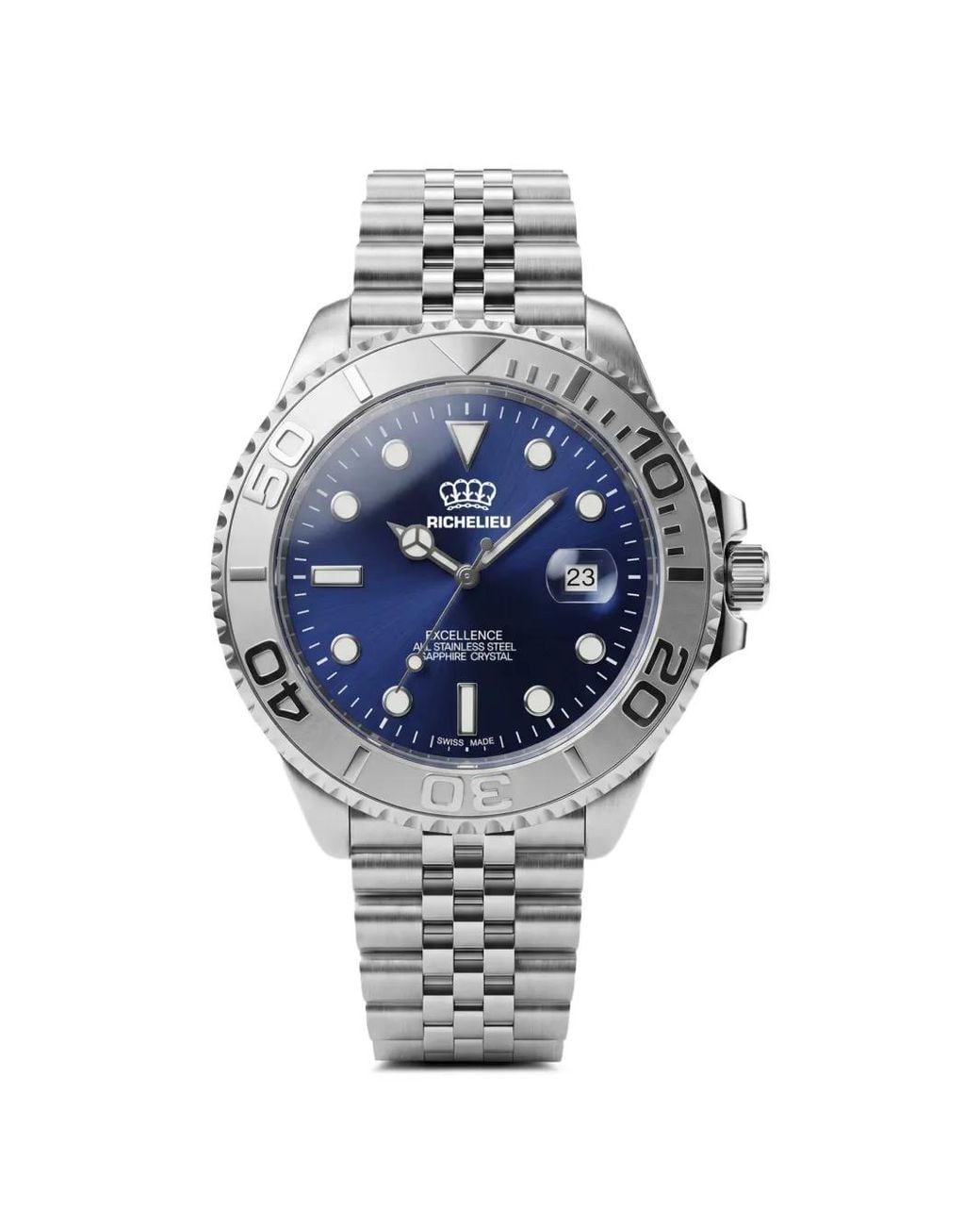 Richelieu Swiss Blue Logo-Detail 33Mm Watch