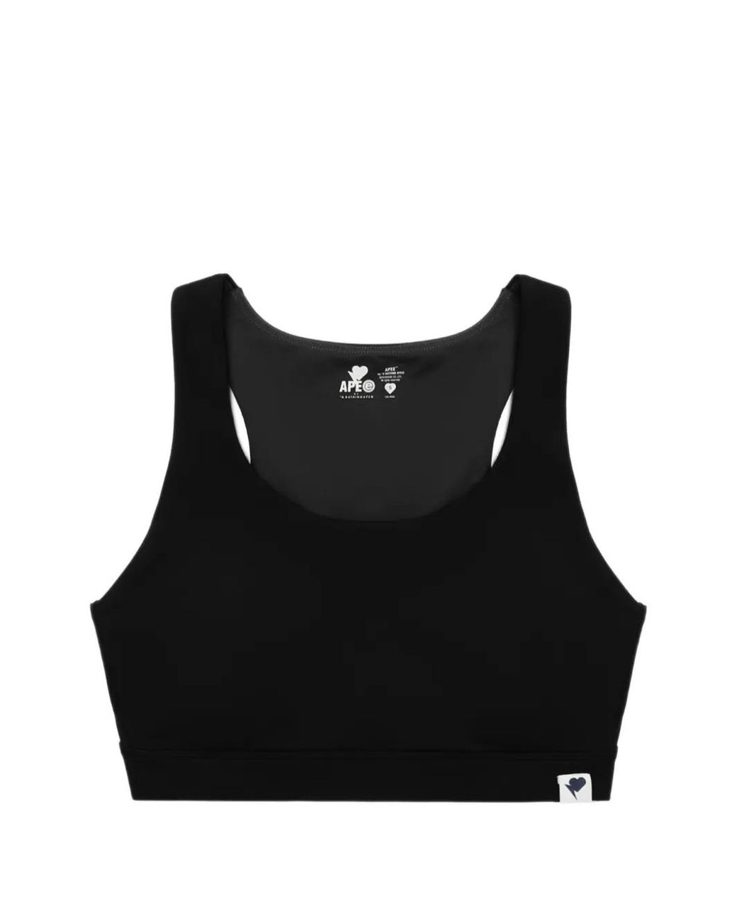 A Bathing Ape Black Racerback Sports Bra