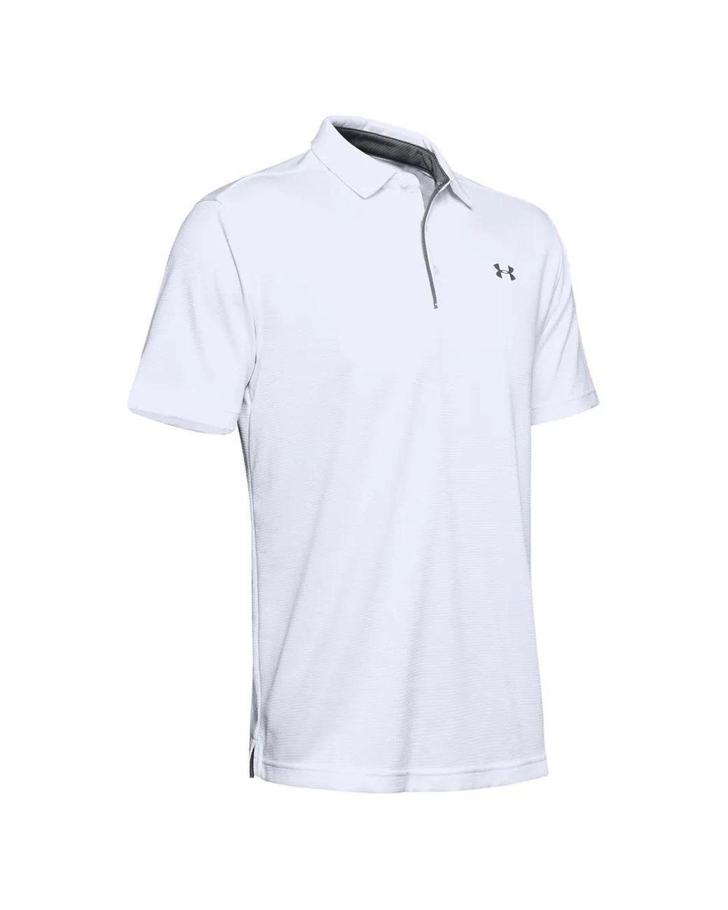 Under Armour White Tech Polo Shirt for men