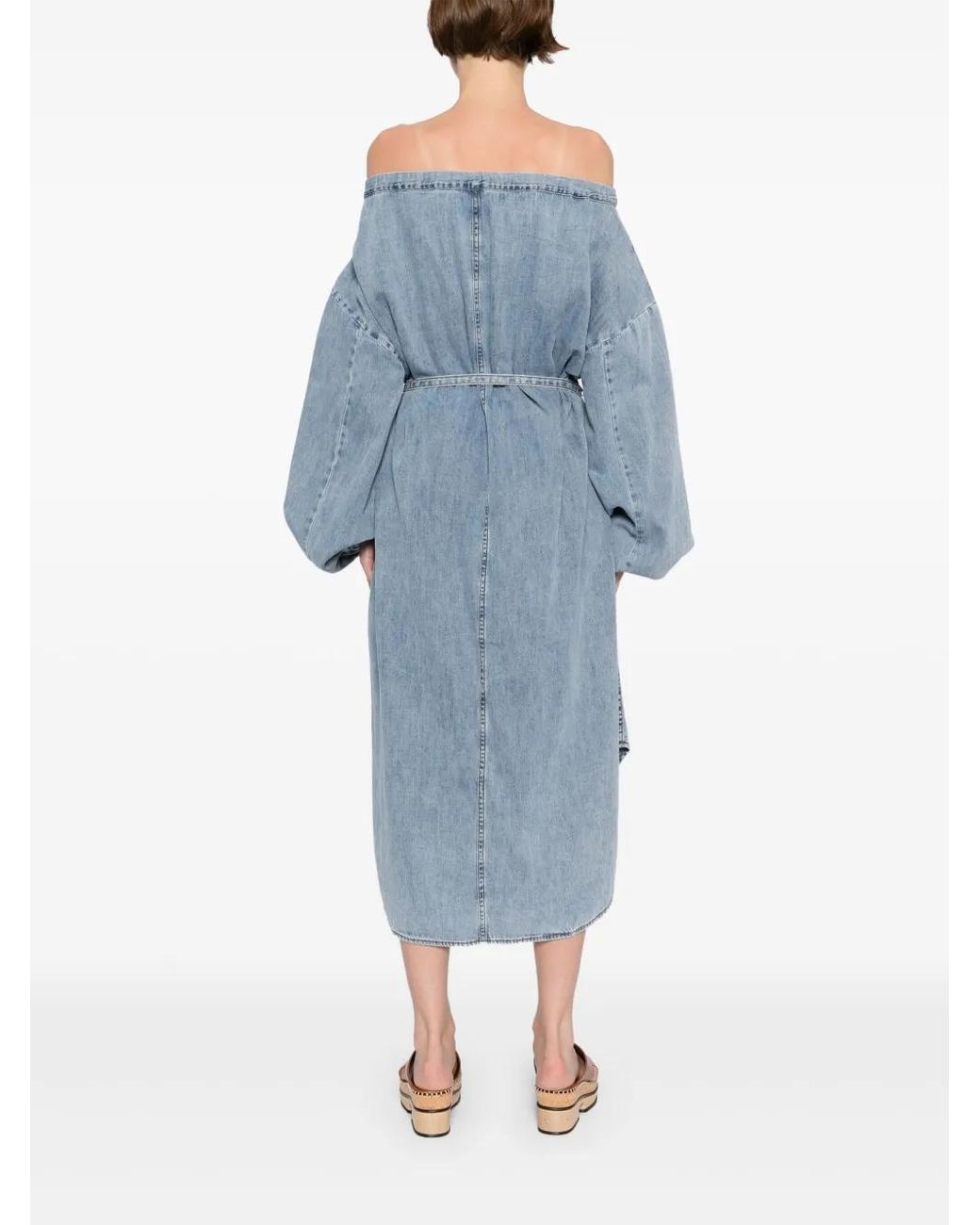 Zimmermann Denim Midi Tunic in Blue | Lyst