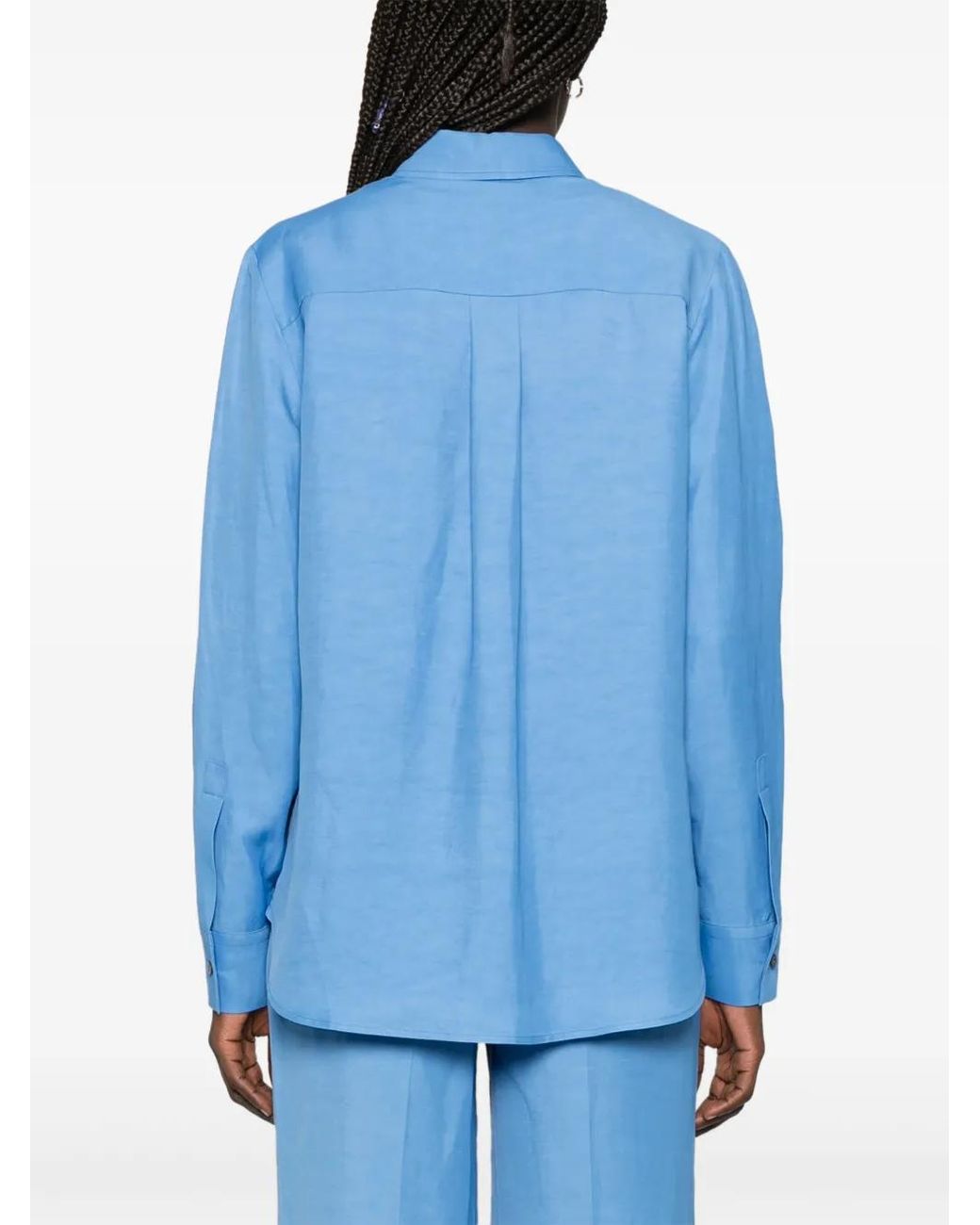 P.A.R.O.S.H. Blue Raisa Shirt