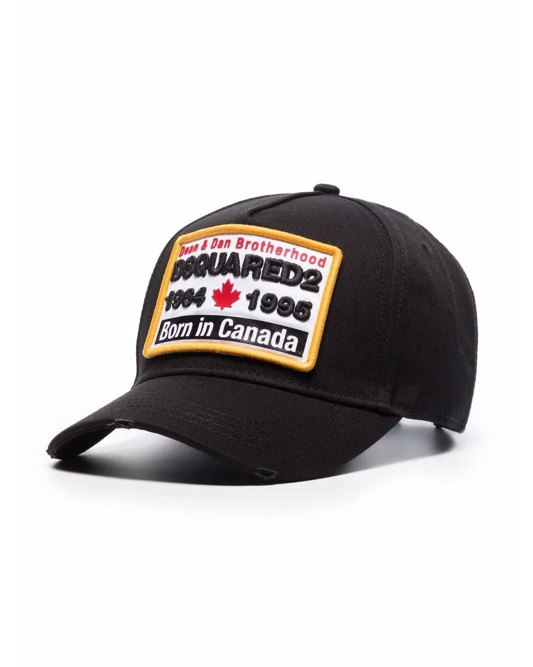 DSquared² Black Baseball Cap With Logoed Patch for men