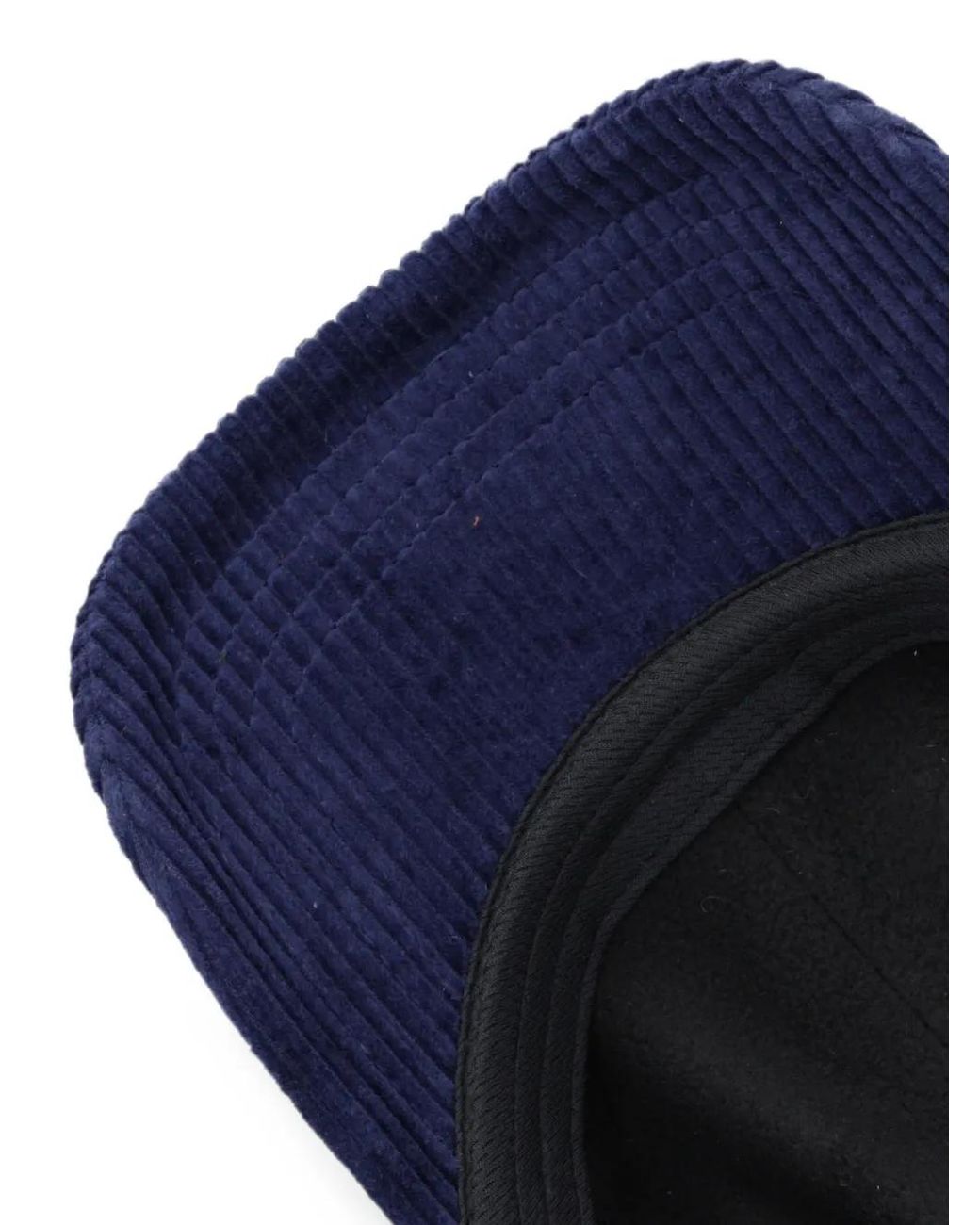 Kangol Blue Cozy Corduroy Fleece-Trimmed Baseball Cap for men