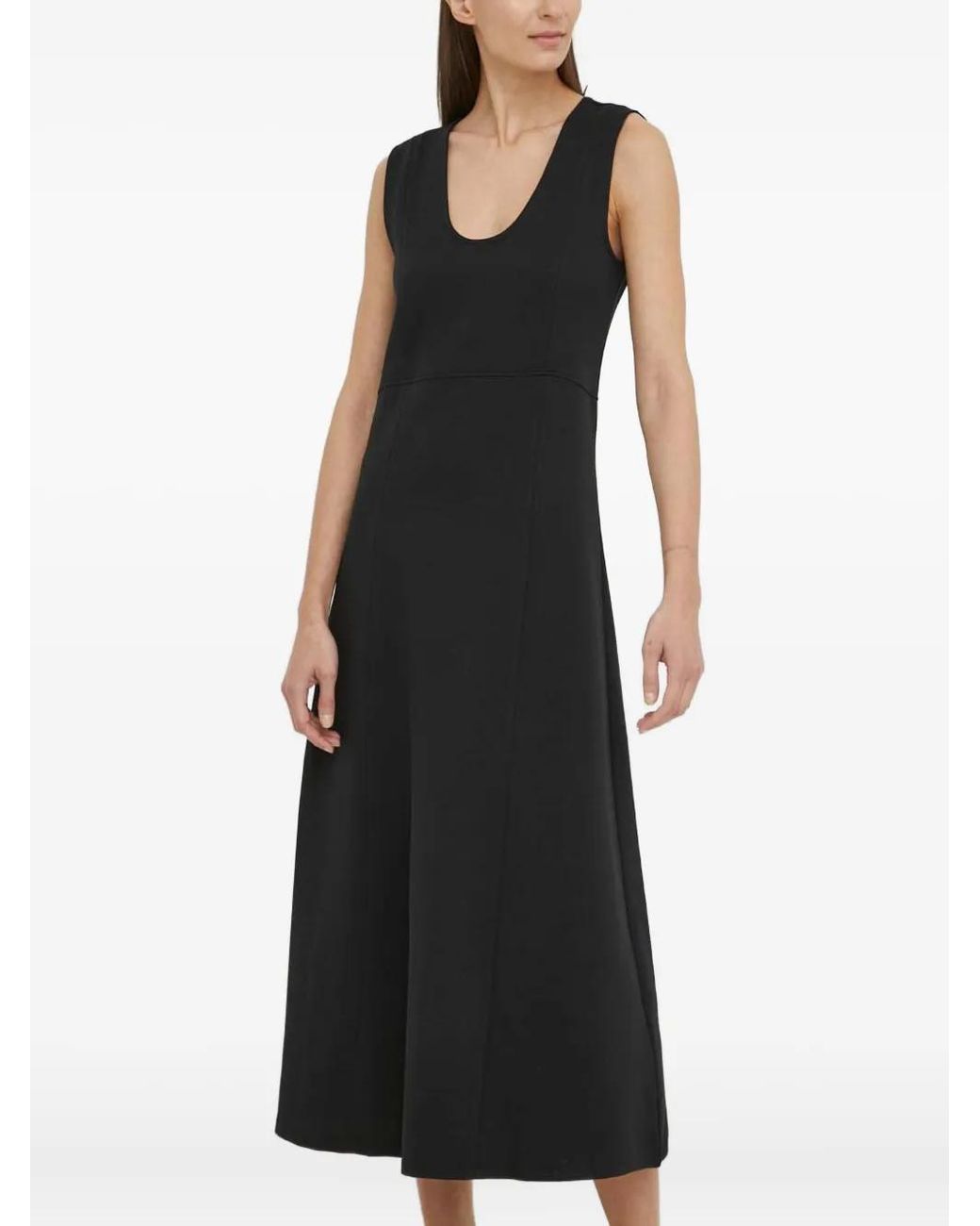 Marc O' Polo Black Sleeveless Midi Dress