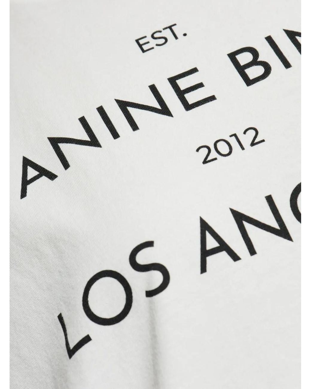 Anine Bing White Rudy Tee T-Shirt