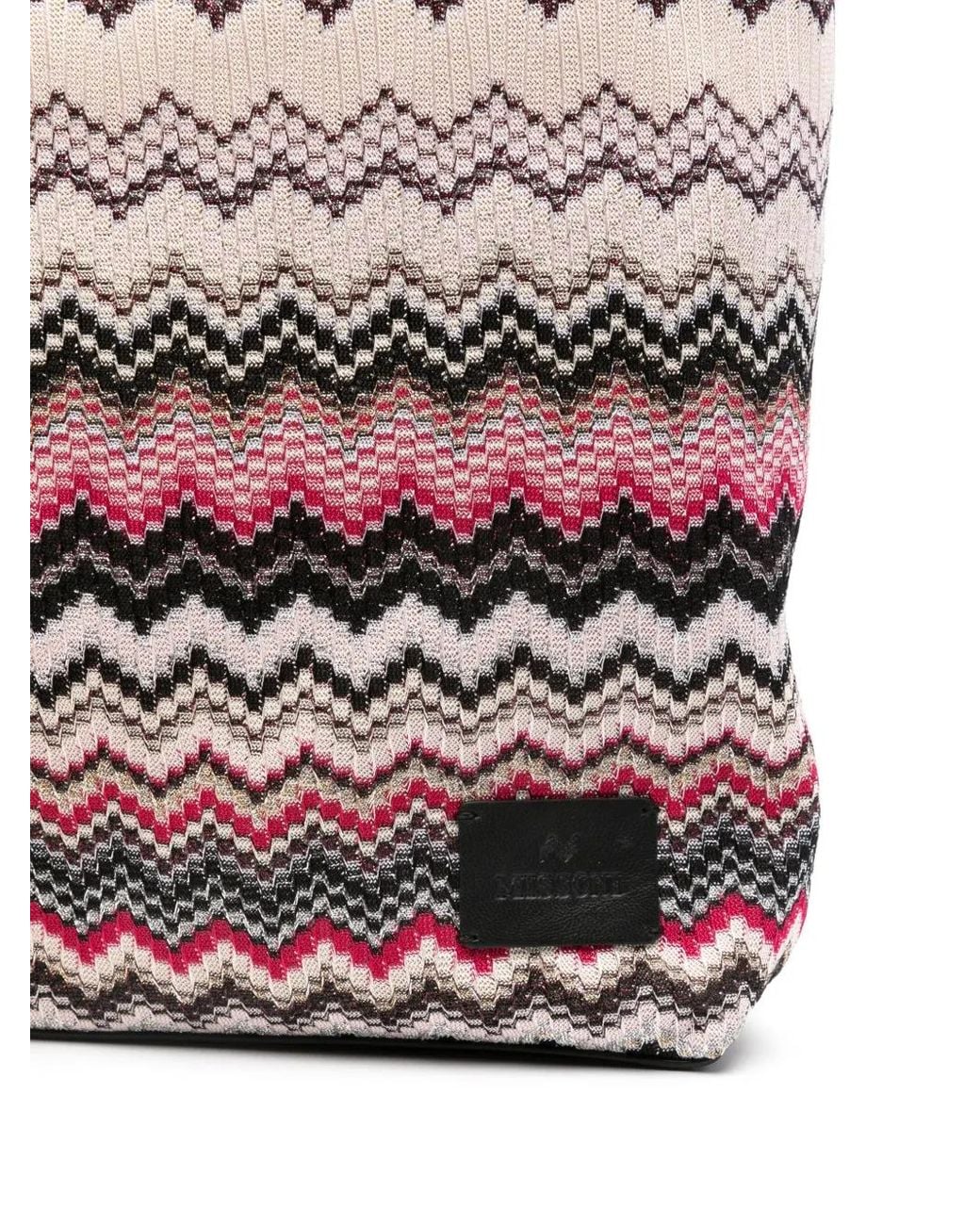 Bolso Shopper Wave Missoni de color Pink