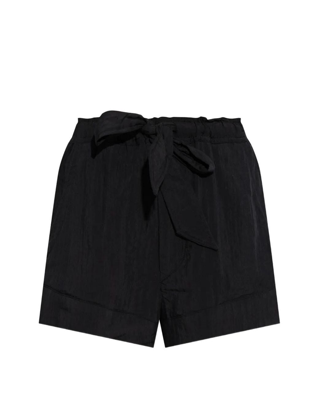 Isabel Marant Black Tie-Waist Shorts