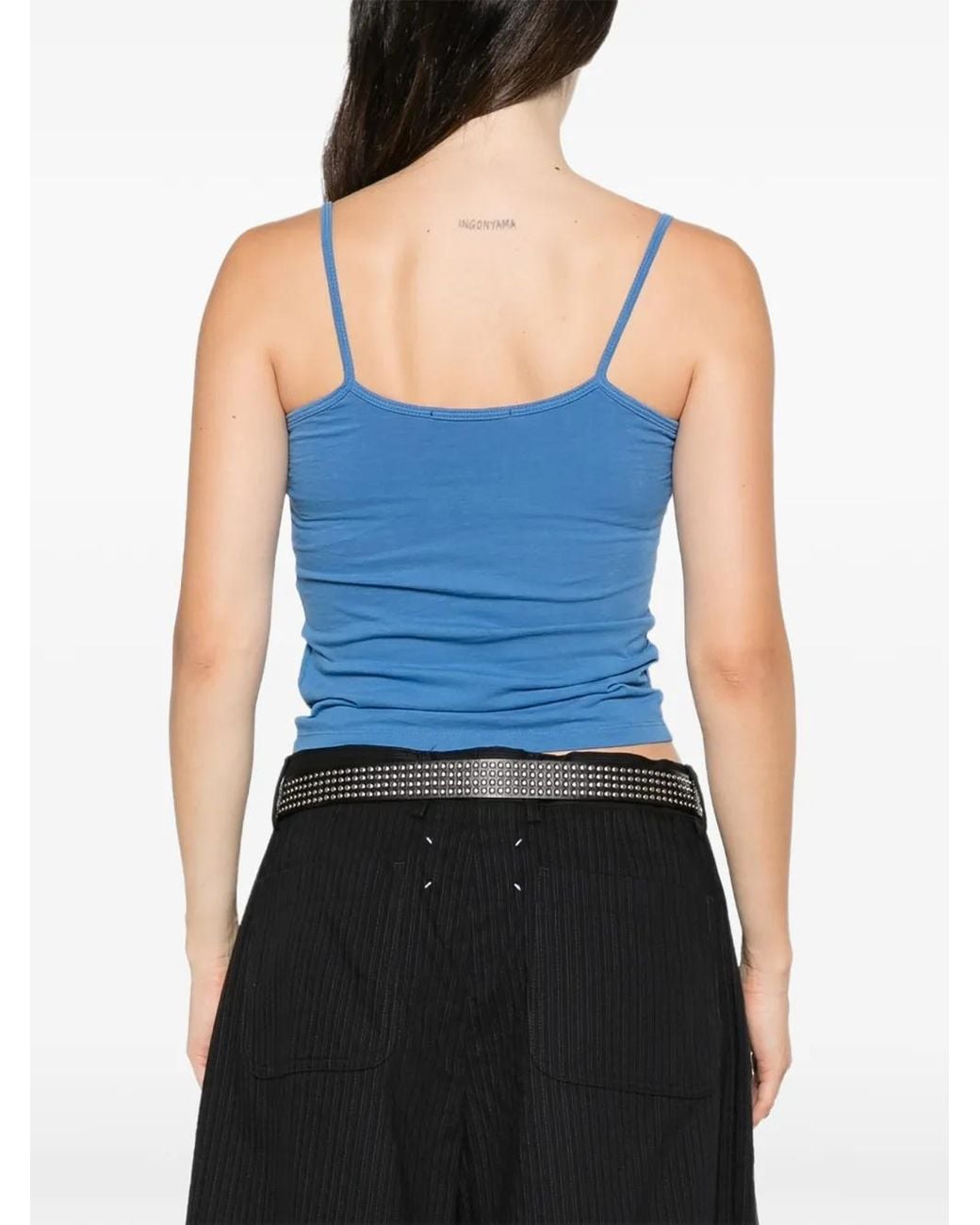 Willy Chavarria Blue Princesa Cholita Tank Top